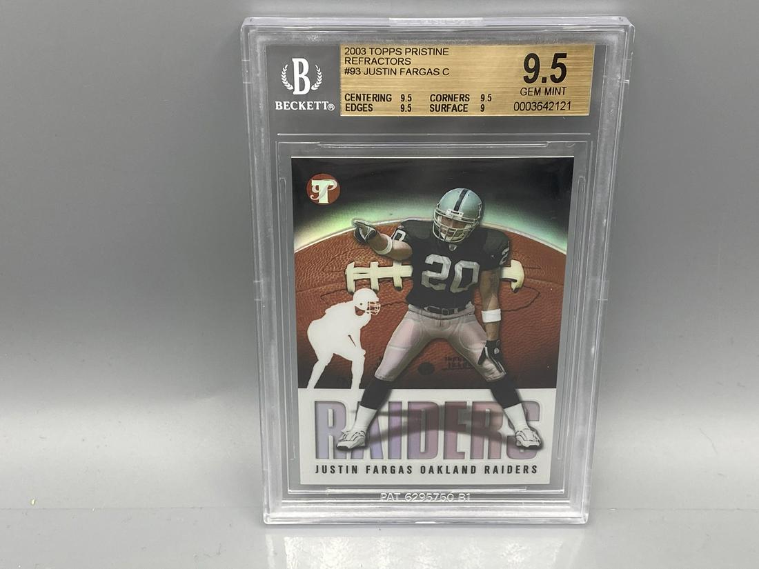 2003 Topps Pristine Refractors #93 Justin Fargas Rookie (1 of 2)