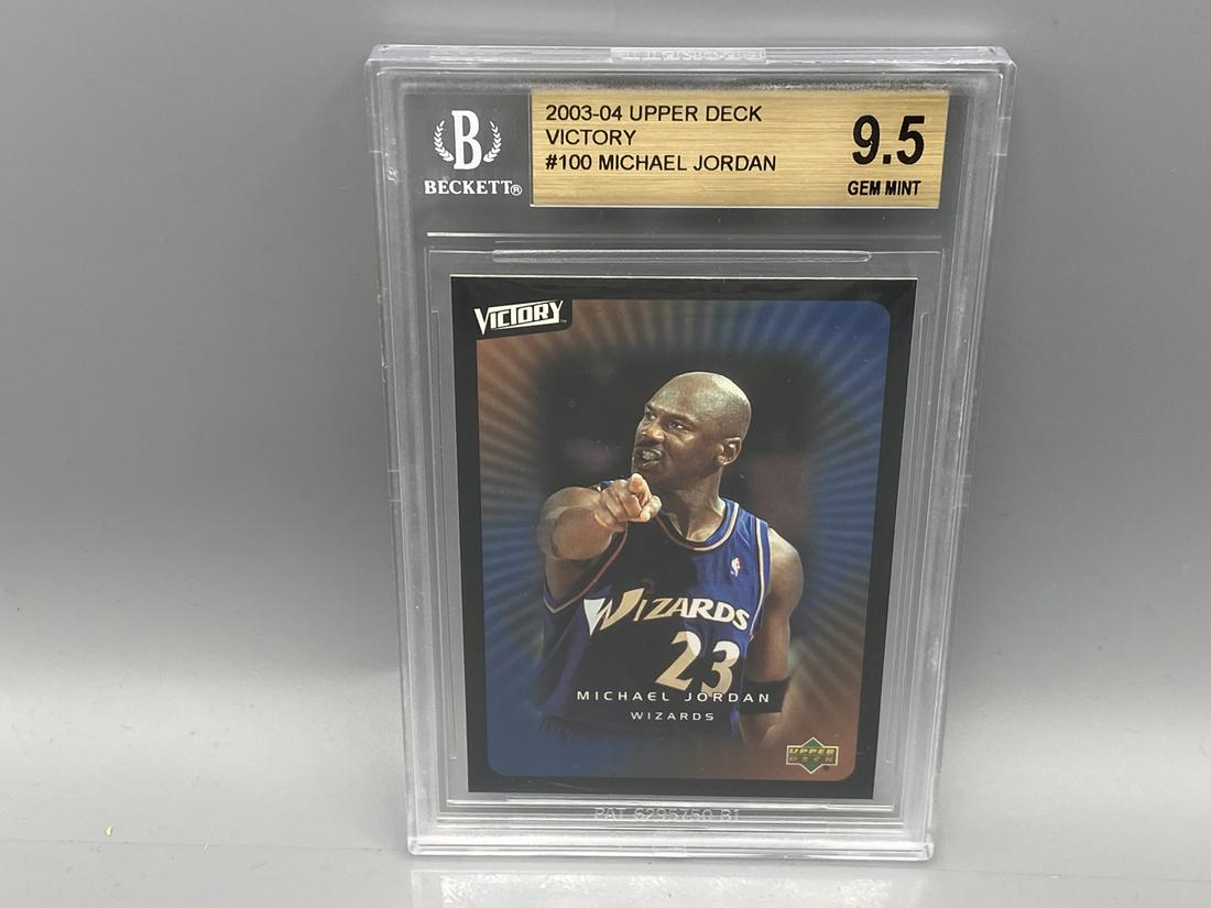 2003-04 Upper Deck Victory #100 Michael Jordan BGS Gem (1 of 2)