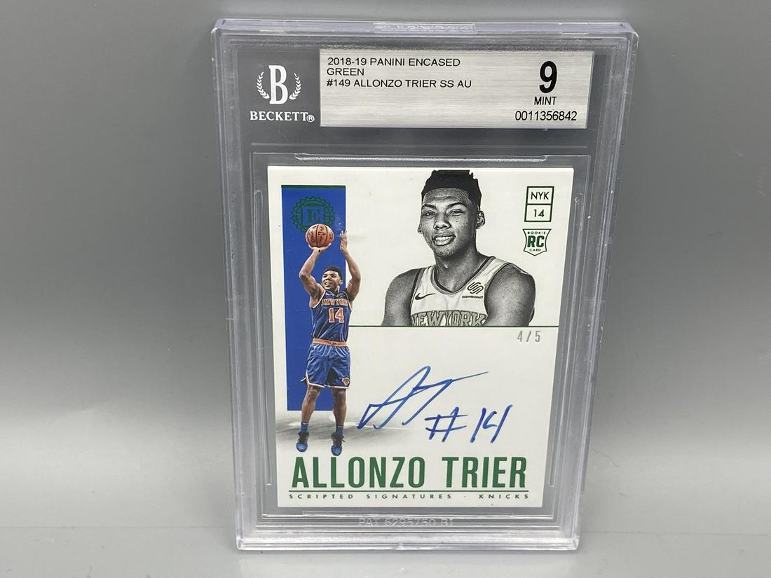 2018-19 Panini Encased Alonzo Trier RC Auto /5 BGS Mint (1 of 2)