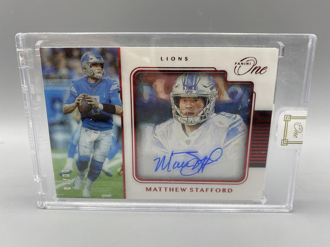 2019 Panini One #152 Matthew Stafford Auto /10 (1 of 3)