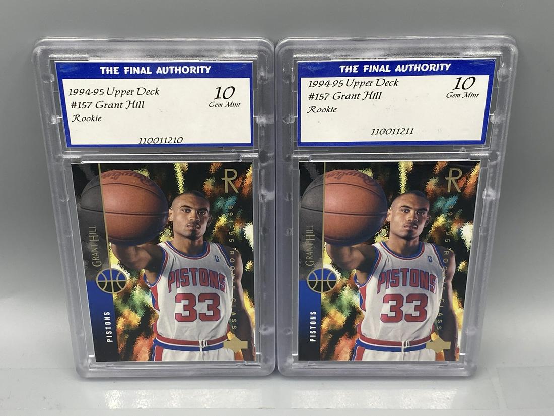 Lot of (2) 1994-95 Upper Deck #157 Grant Hill Rookie (1 of 2)