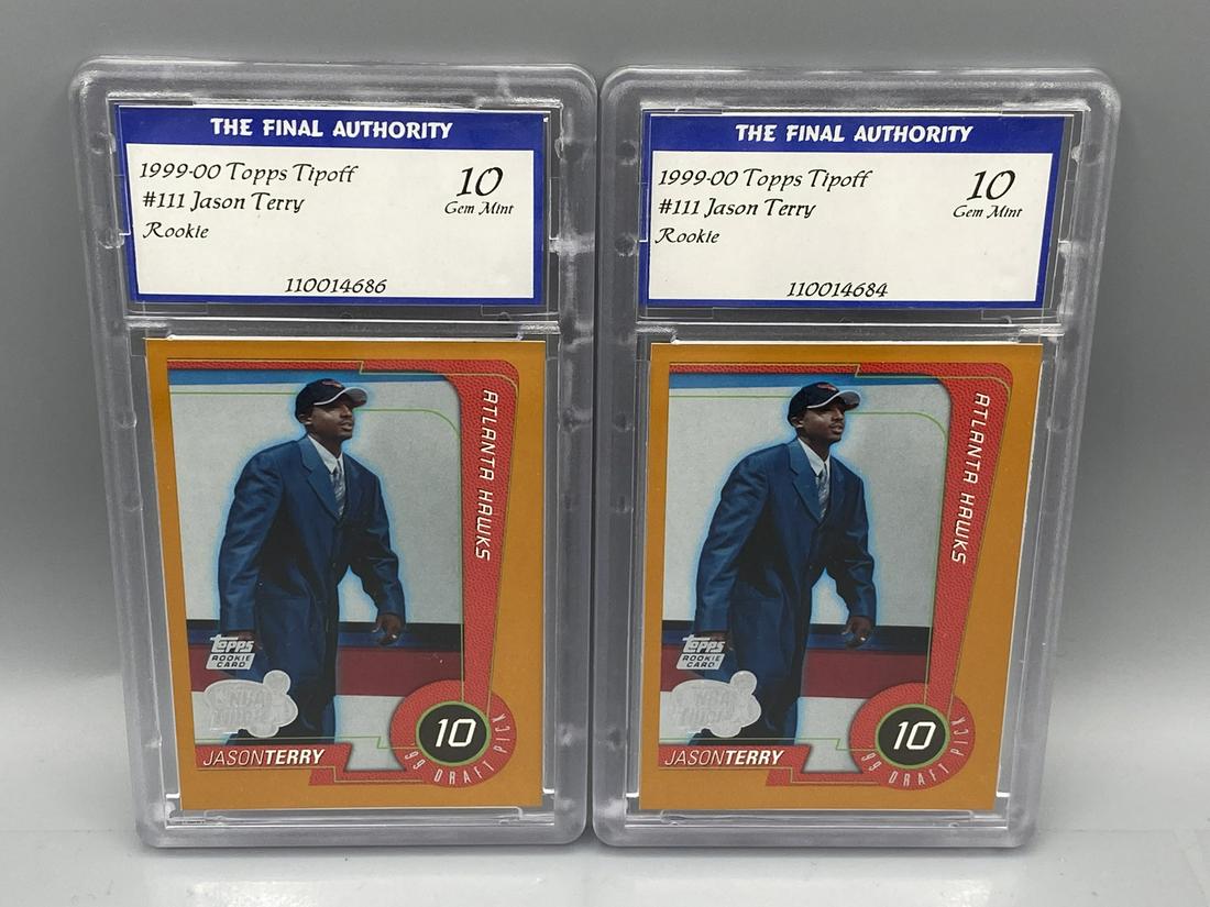Lot of (2) 1999-00 Topps Tipoff #111 Jason Terry Rookie (1 of 2)