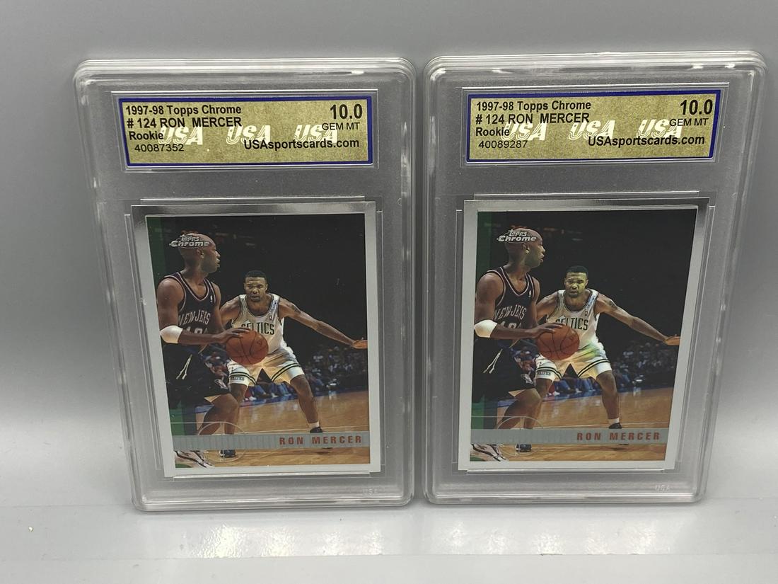 Lot of (2) Topps Chrome #124 Ron Mercer Rookie Cards (1 of 2)