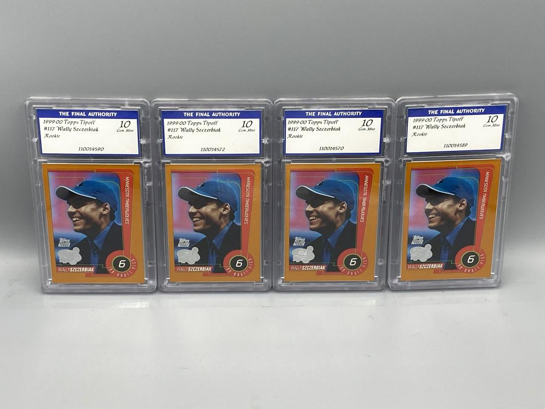 Lot of (4) 1999-00 Topps Tipoff #117 Wally Szczerbiak (1 of 2)