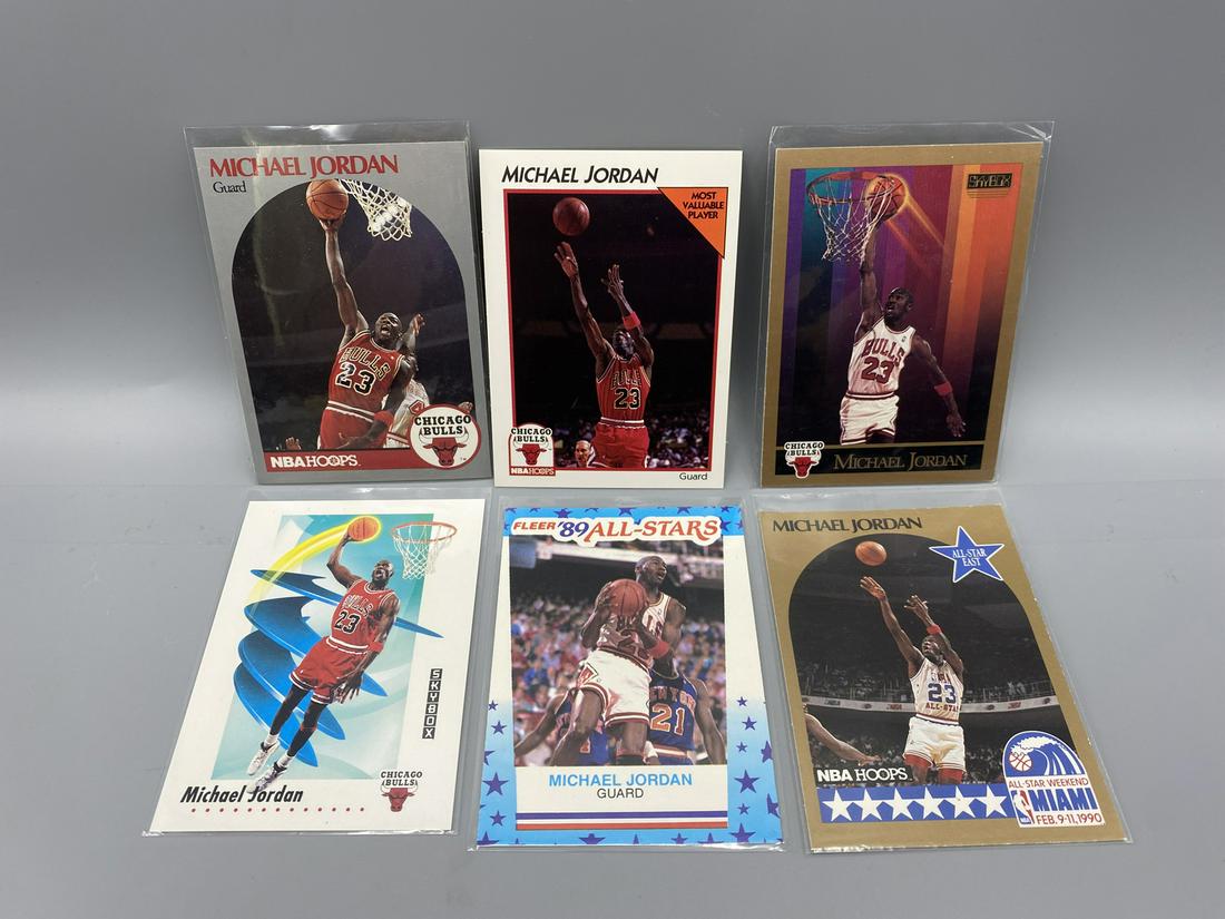 Lot of (6) Michael Jordan NBA Cards (1 of 2)