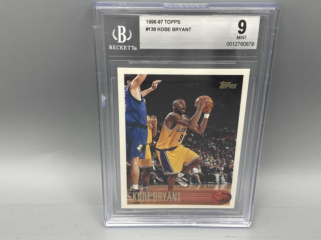 1996-97 Topps Kobe Bryant RC #138 BGS 9 (1 of 2)