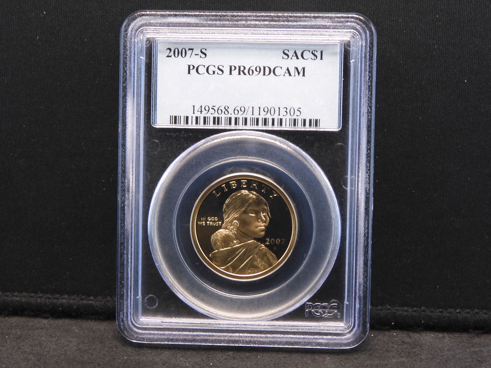 2007-S PCGS PR69 DCAM Sacagawea Dollar - PROOF! (1 of 4)