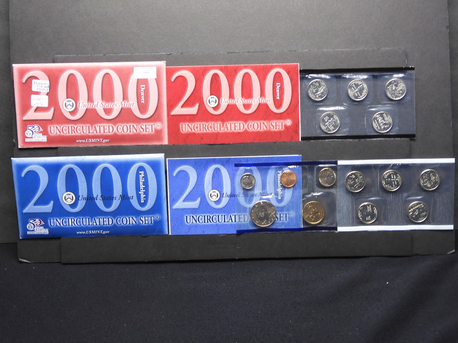 Partial 2000 U.S. P & D Uncirculated Mint Set (1 of 9)