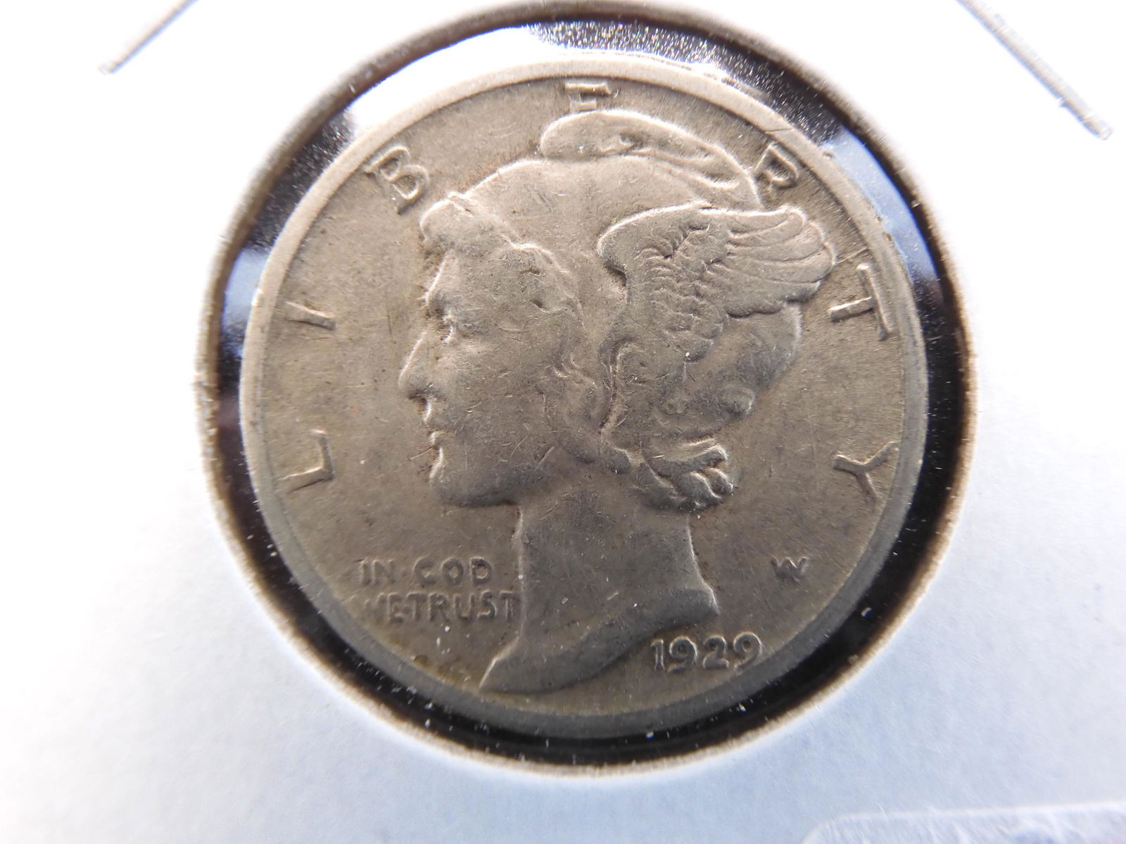 1929-S Mercury Silver Dime - VF Cond! (1 of 3)