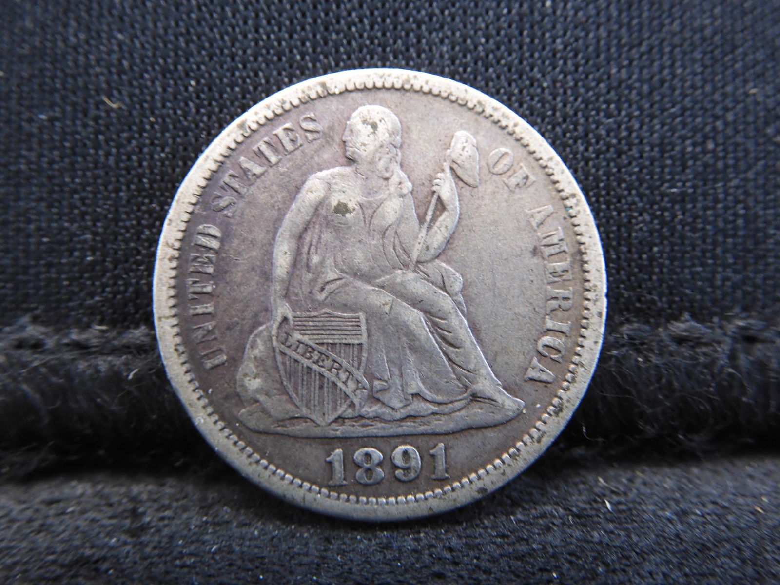 1891-O Seated Liberty Silver Dime - Seldom Seen! (1 of 2)