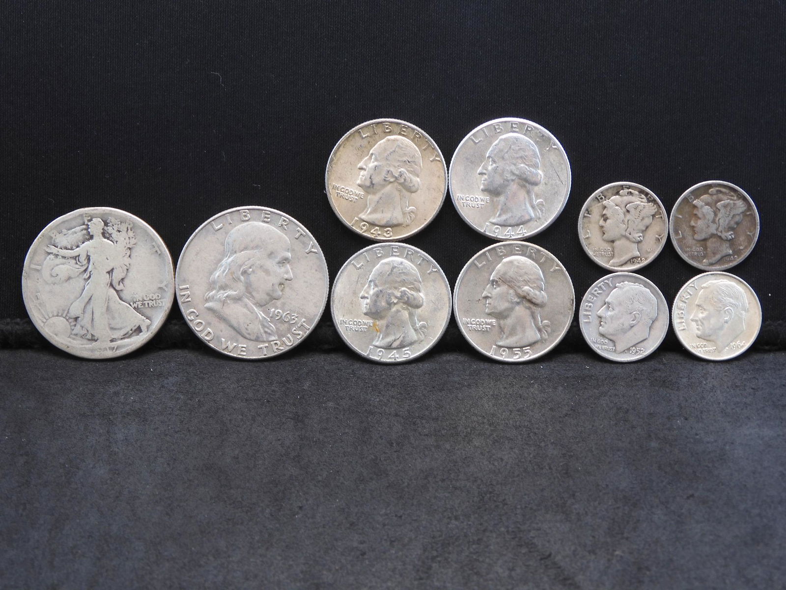 Grab Bag-U.S. 90% Silver Type Coins - Mercury & (1 of 7)