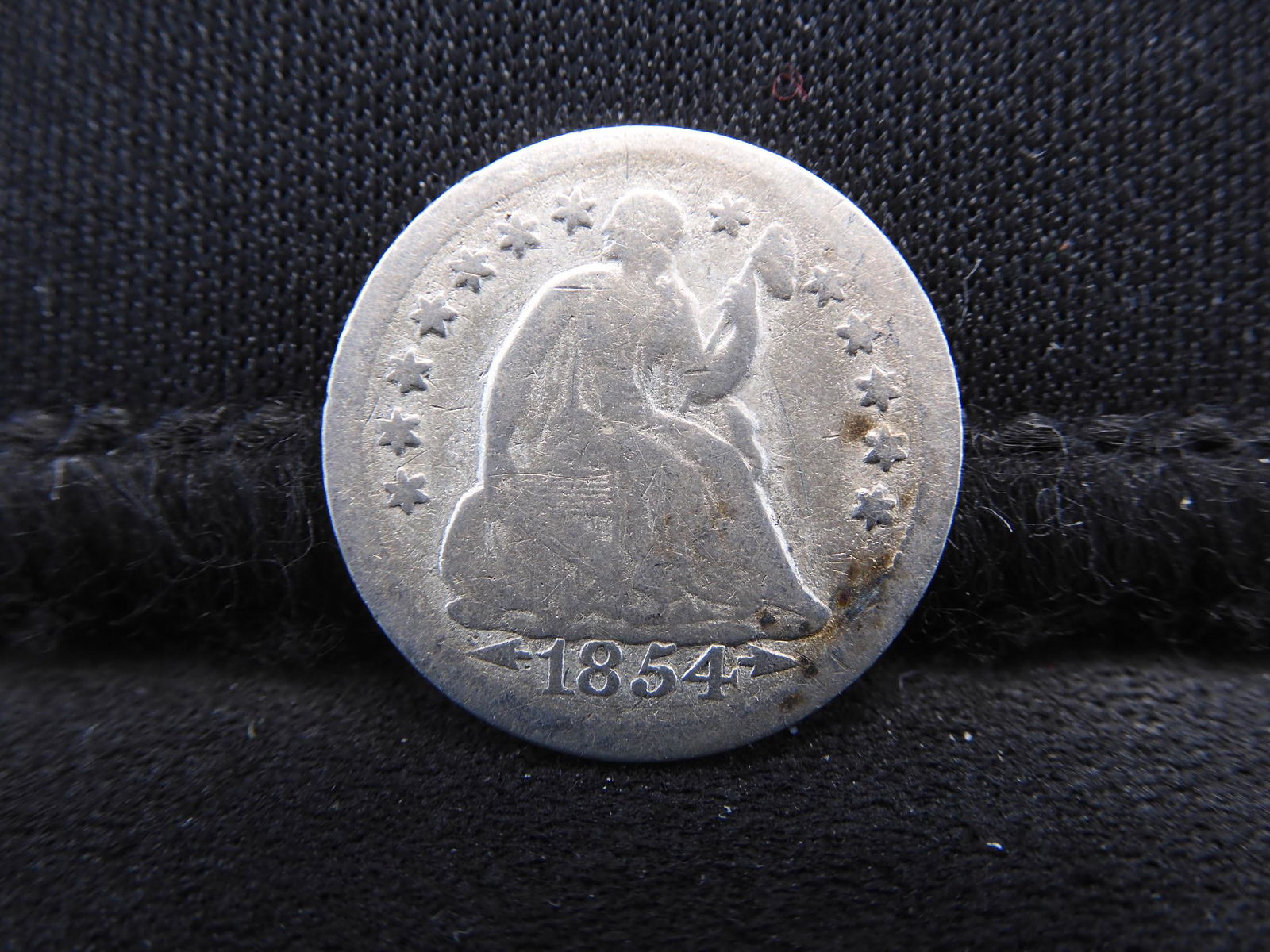 1854-O w/ Arrows Seated Liberty Silver Half Dime - Nice (1 of 2)