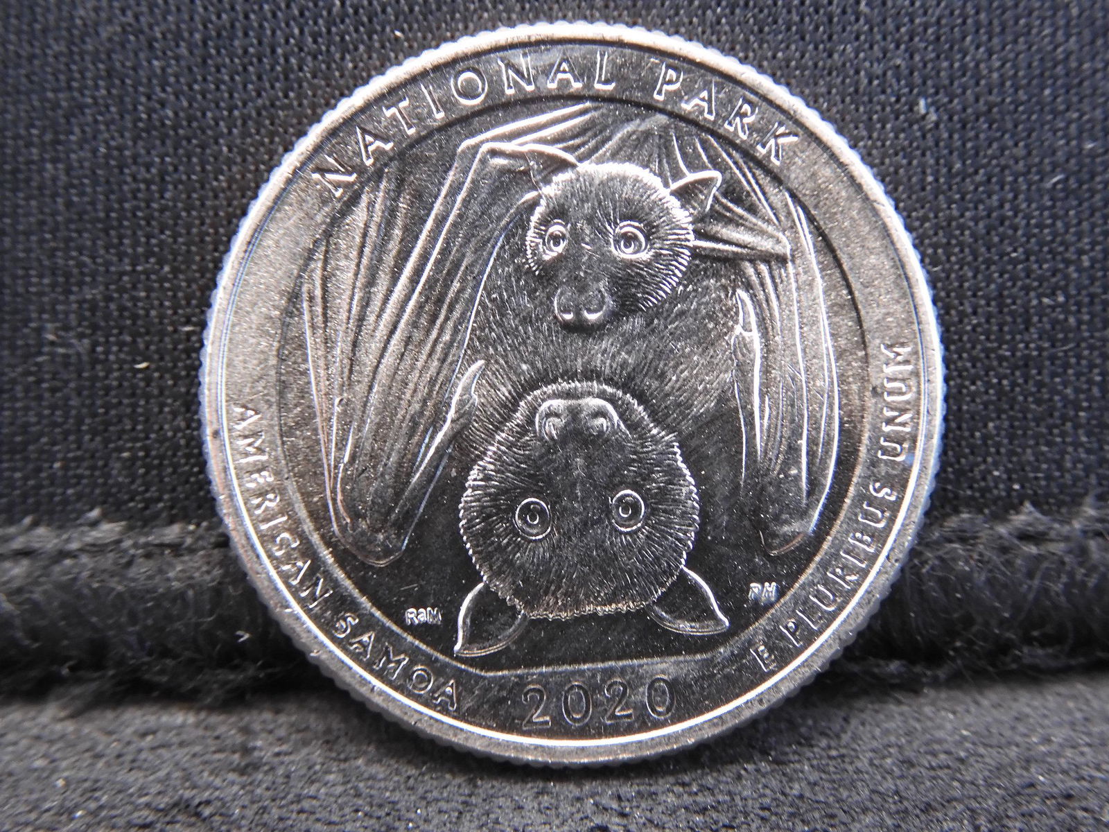 2020-W National Park American Samoa Quarter w/ V75 Mark (1 of 2)