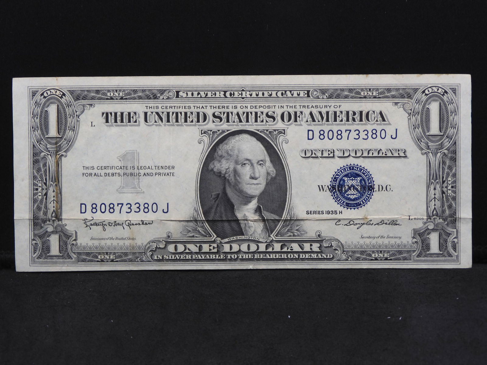 Series 1935-H U.S. $1.00 Silver Certificate Note (1 of 3)