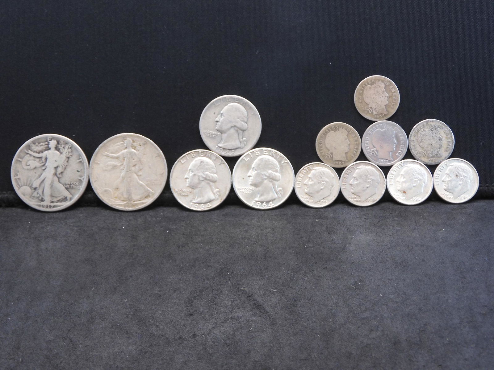Grab Bag - U.S. 90% Silver Type Coins - Barber & (1 of 7)