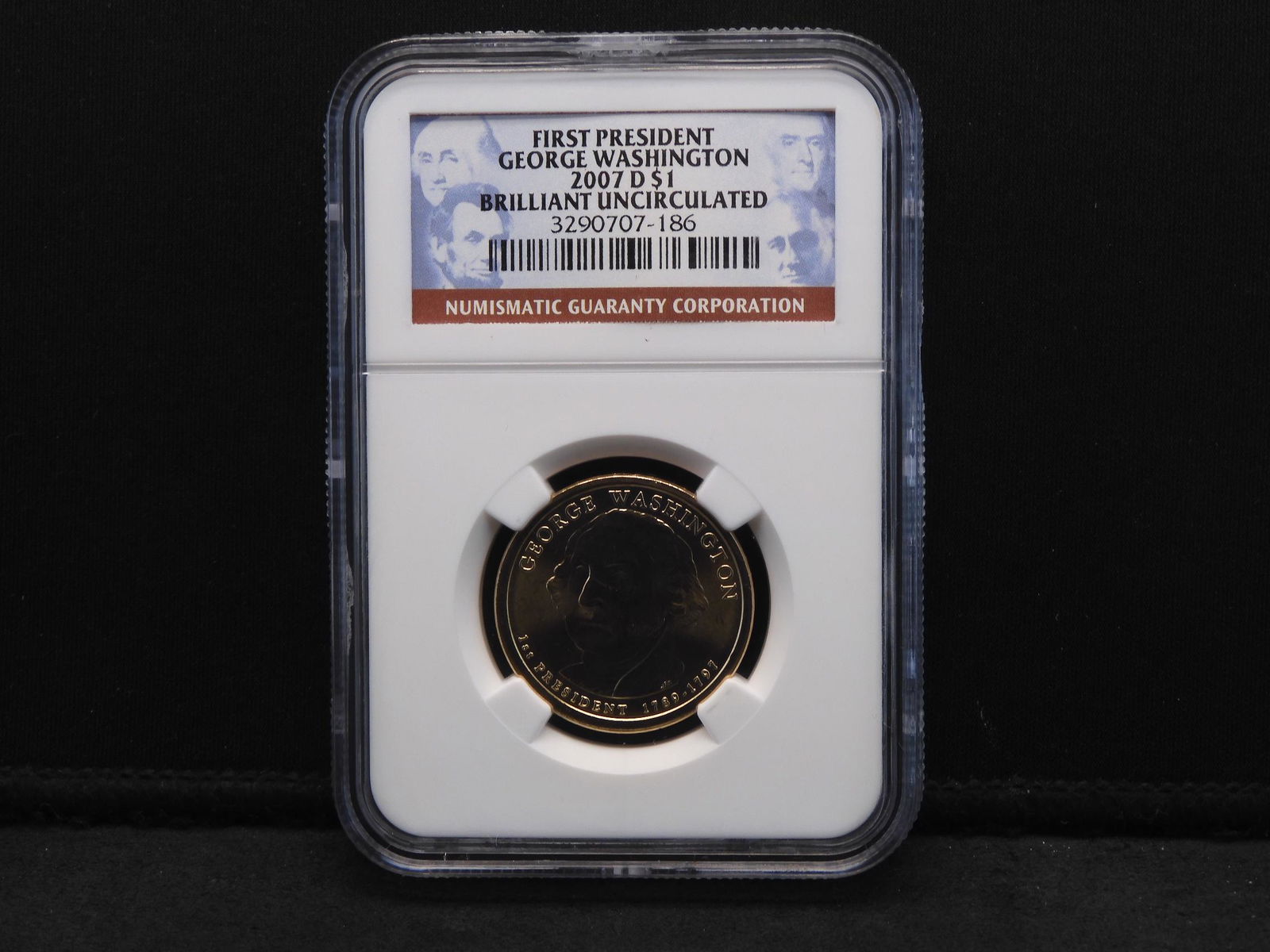 2007-D NGC BU George Washington Presidential Dollar - (1 of 4)