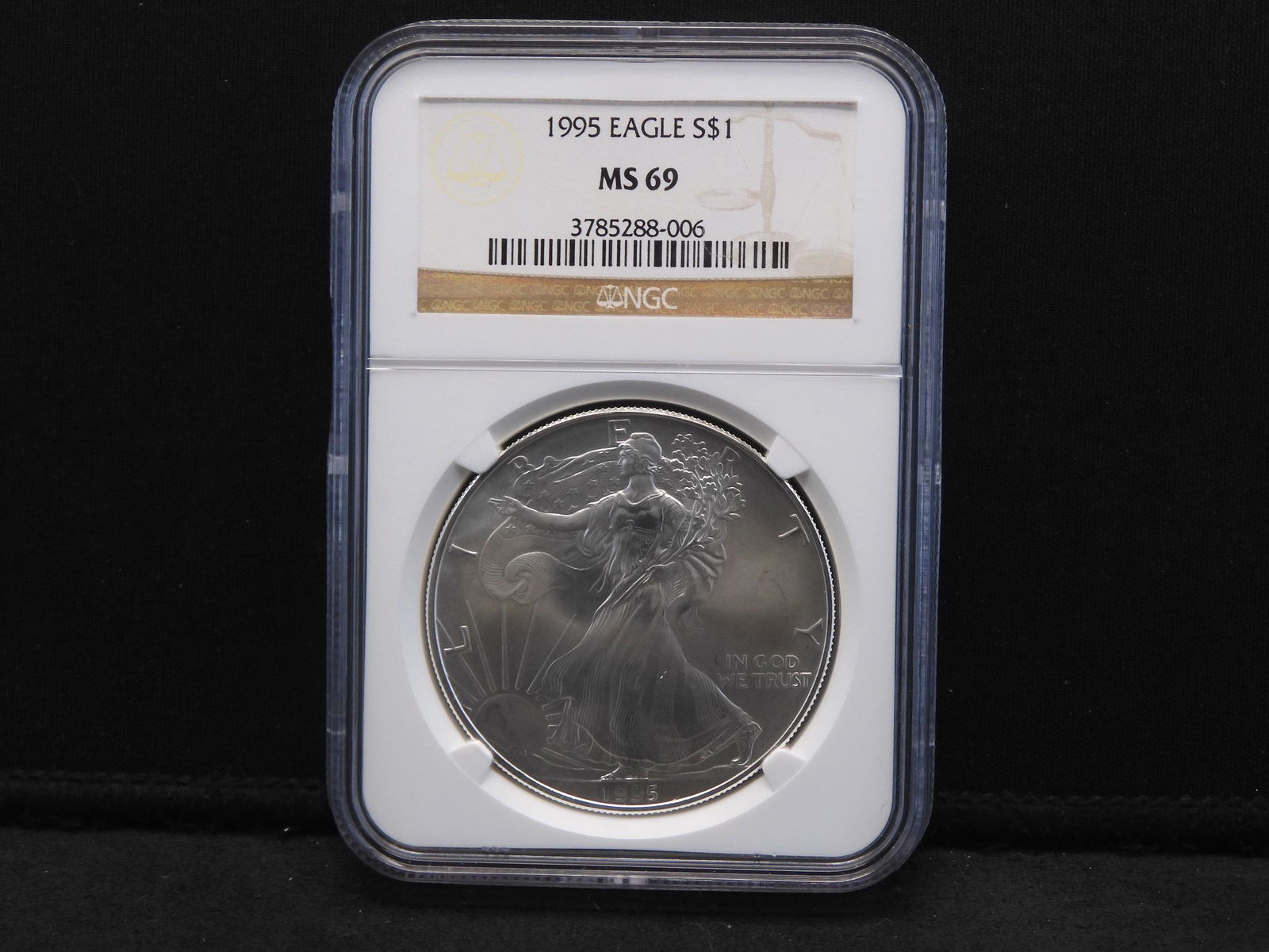 1995 NGC MS69 American Silver Eagle - Near Perfect One (1 of 4)