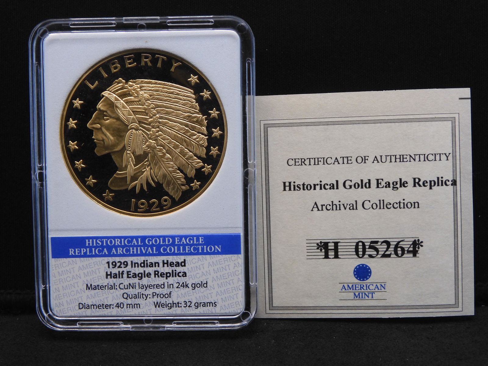 Historical Gold Eagle Replica Archival Collection - (1 of 6)