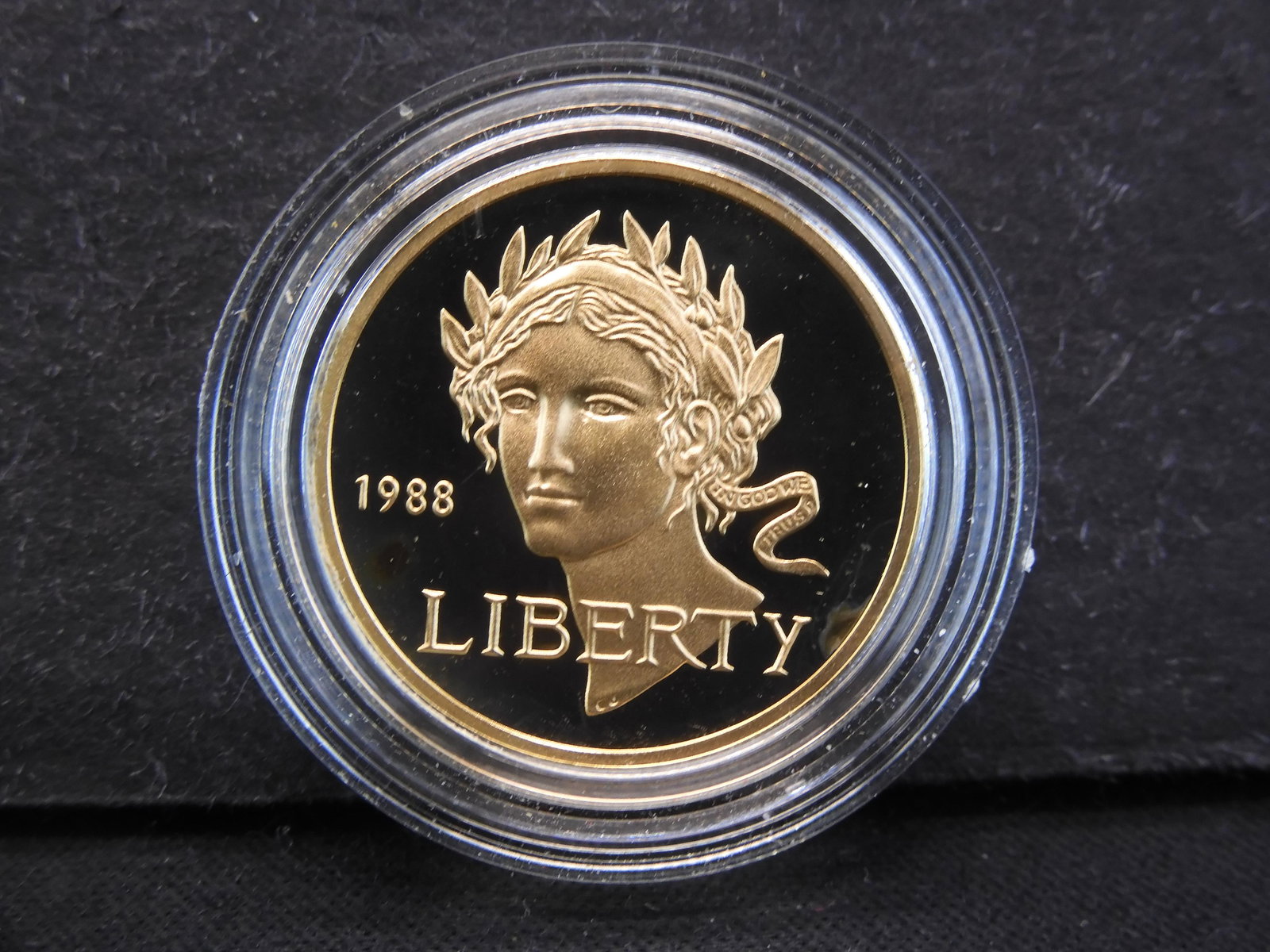 1988 W Liberty Five Dollar Gold USA Olympic Coin Mint: (1 of 2)