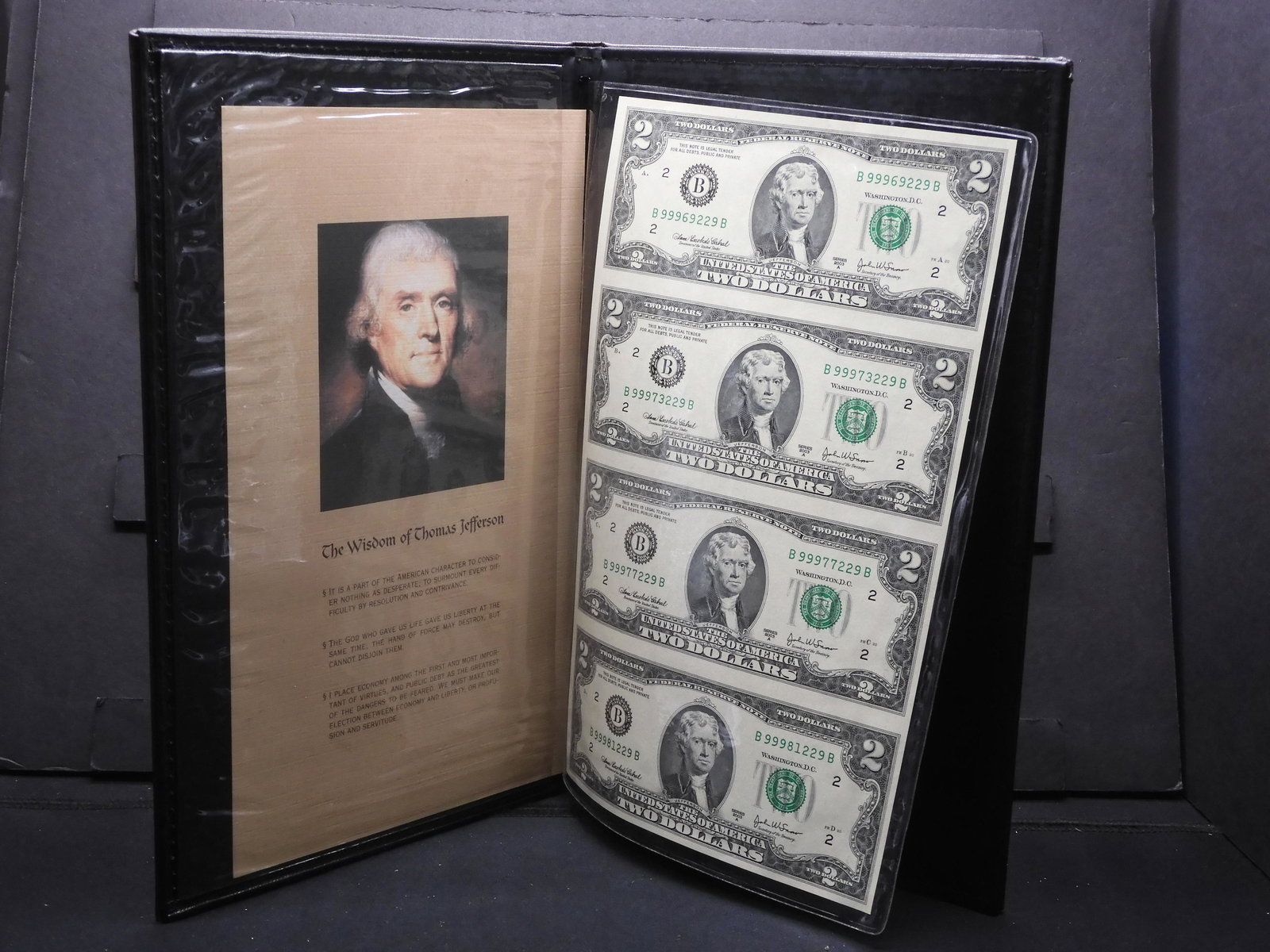 2000A 2$ Bill Four Note Sheet (1 of 8)