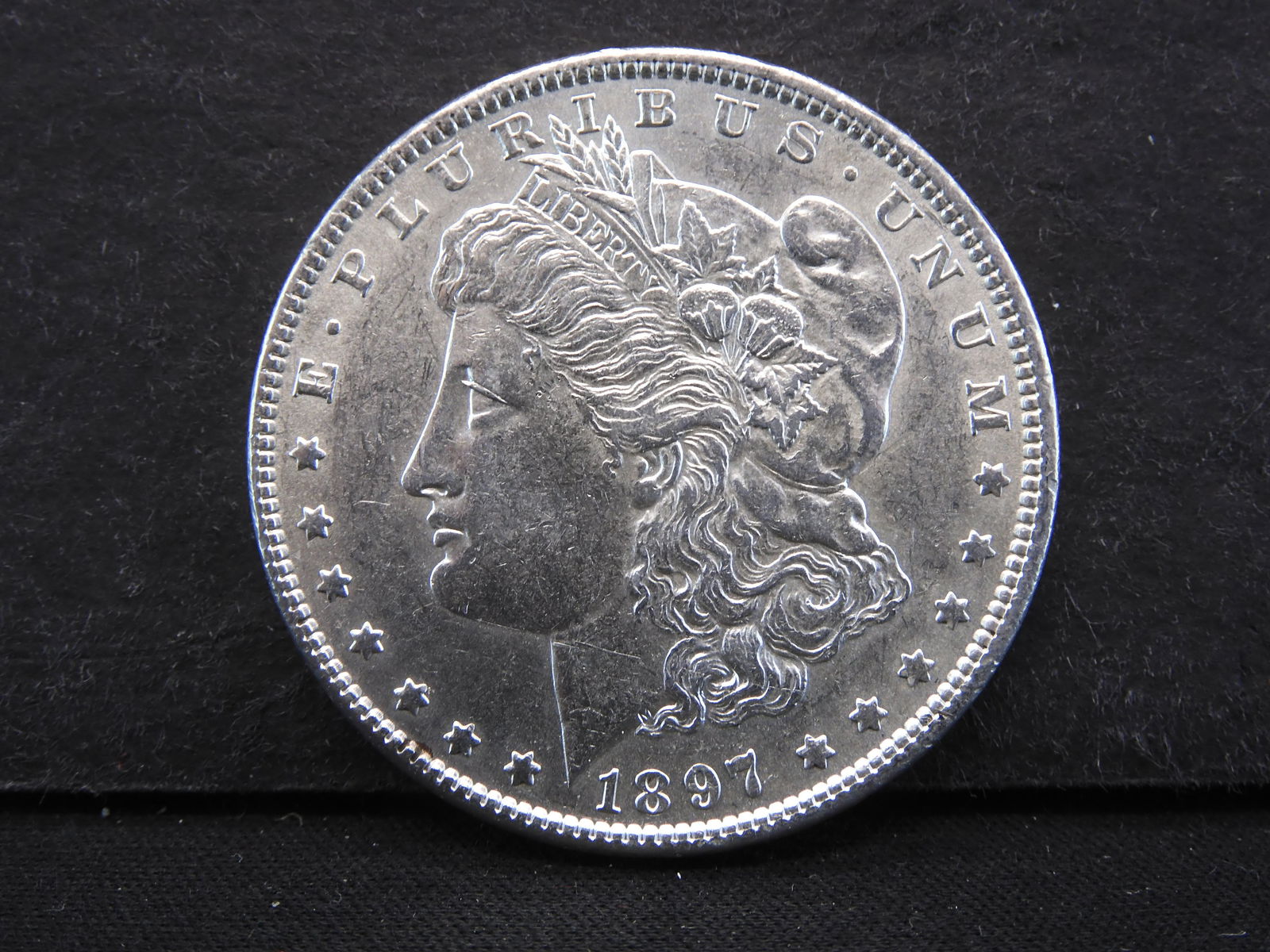 1897 Morgan Silver Dollar AU/BU (1 of 3)