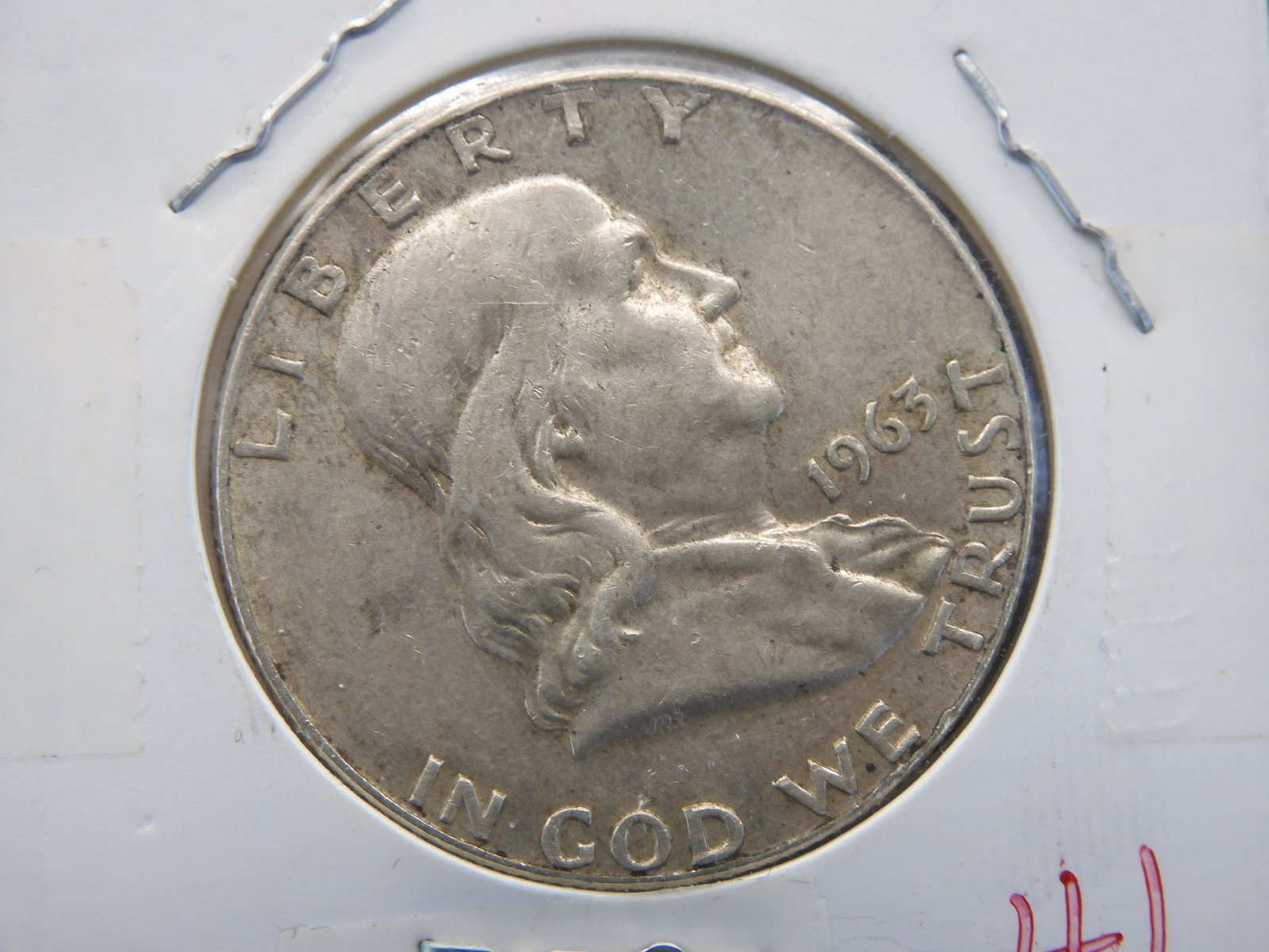 1963-D Franklin 90% silver Half Dollar (1 of 3)