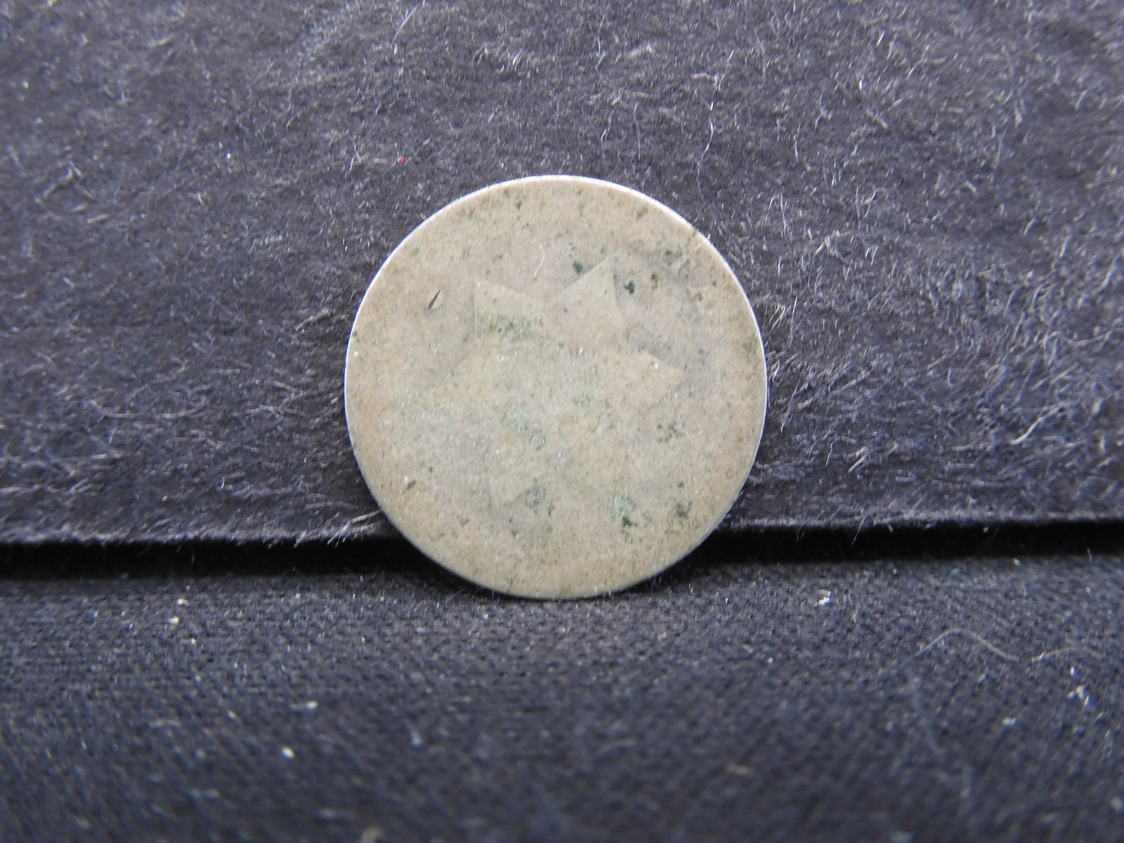 No Date 3 Cents US Silver Coin (1 of 2)