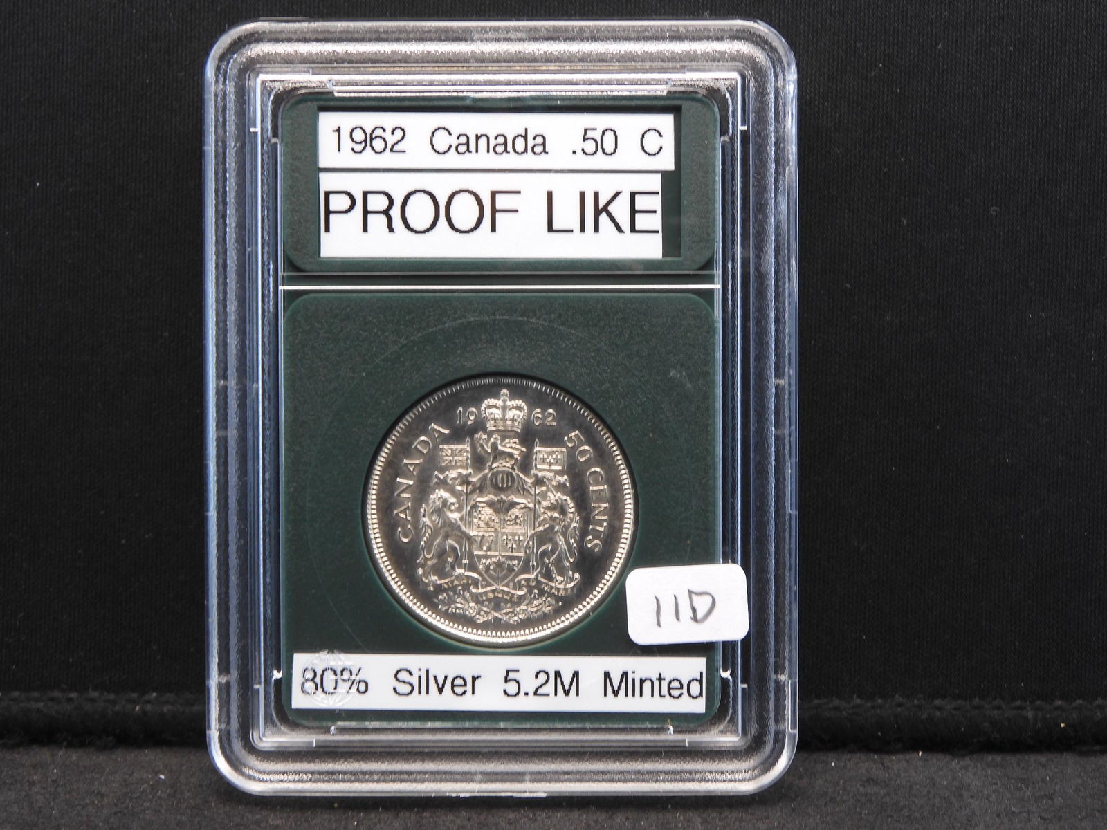 1962 Canada .50Cent, Proof Like, 80% Silver, only 5.2M (1 of 4)