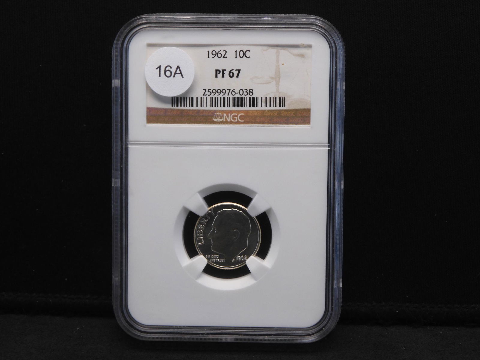 1962 Roosevelt Dime.  Slabbed by NGC (Top Tier Grader) (1 of 4)