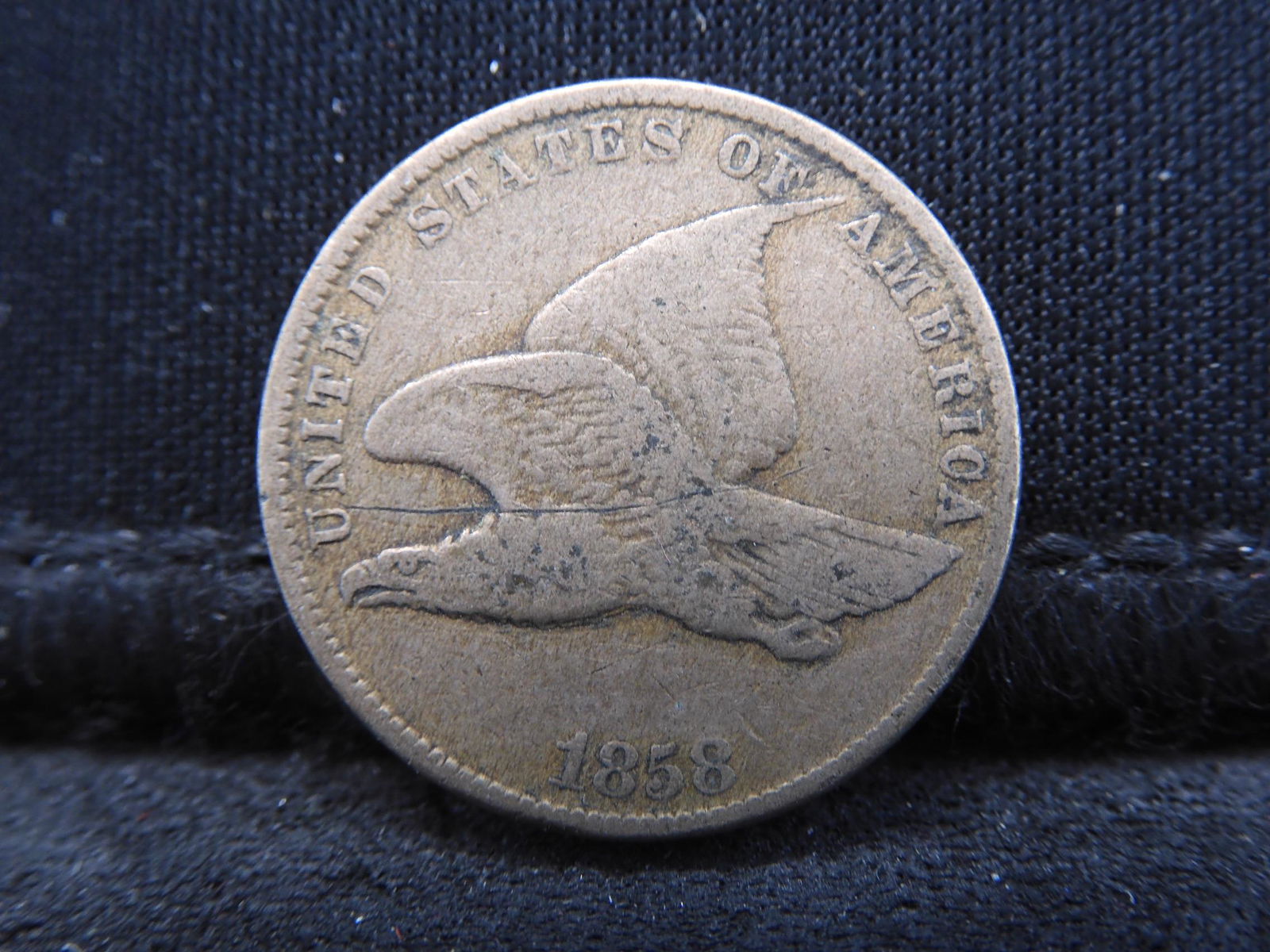 1858 Small Letters U.S. Flying Eagle Cent. (1 of 2)