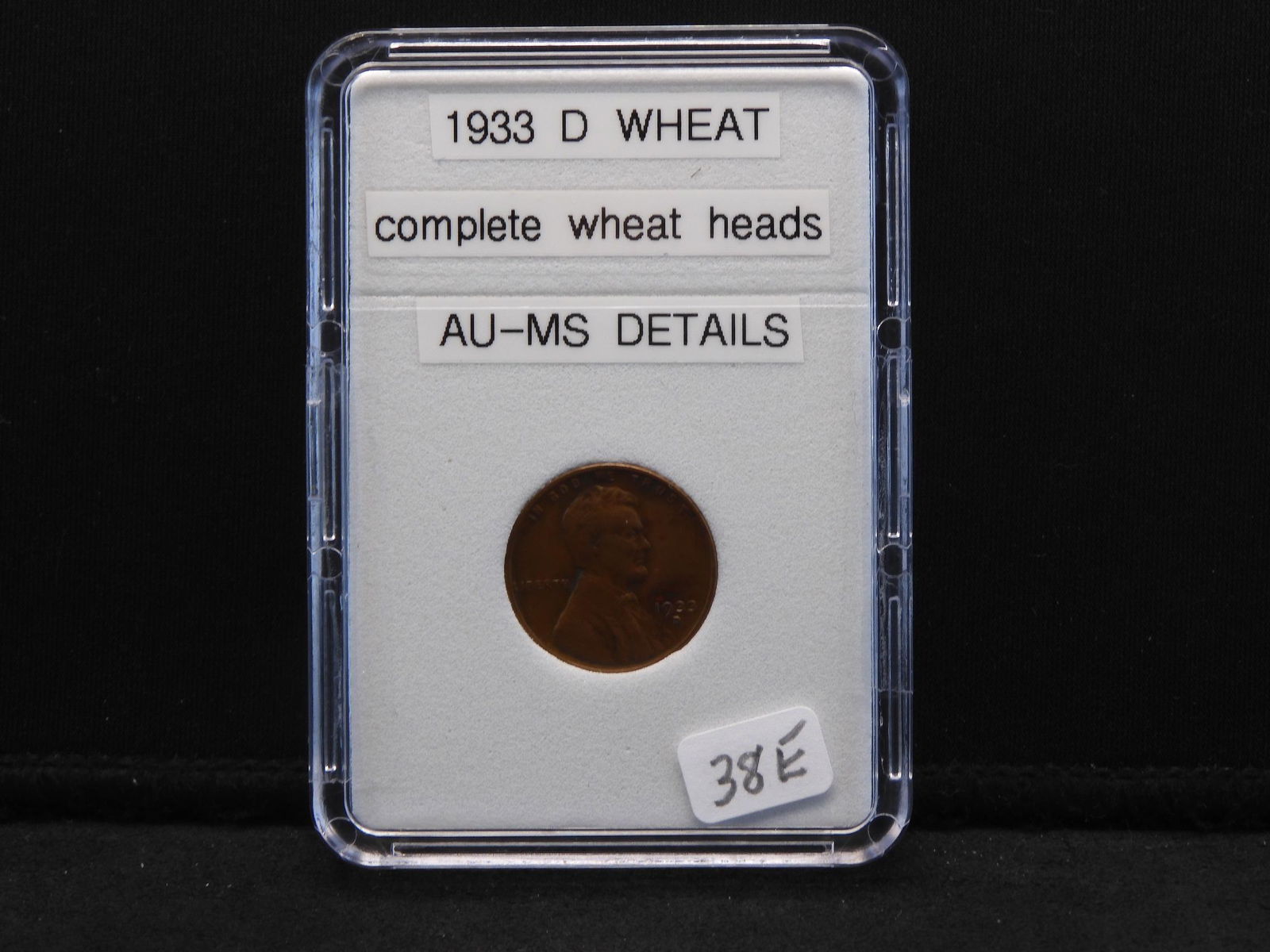 1933-D Wheat, Complete Wheat Heads, AU-MS Details (1 of 4)