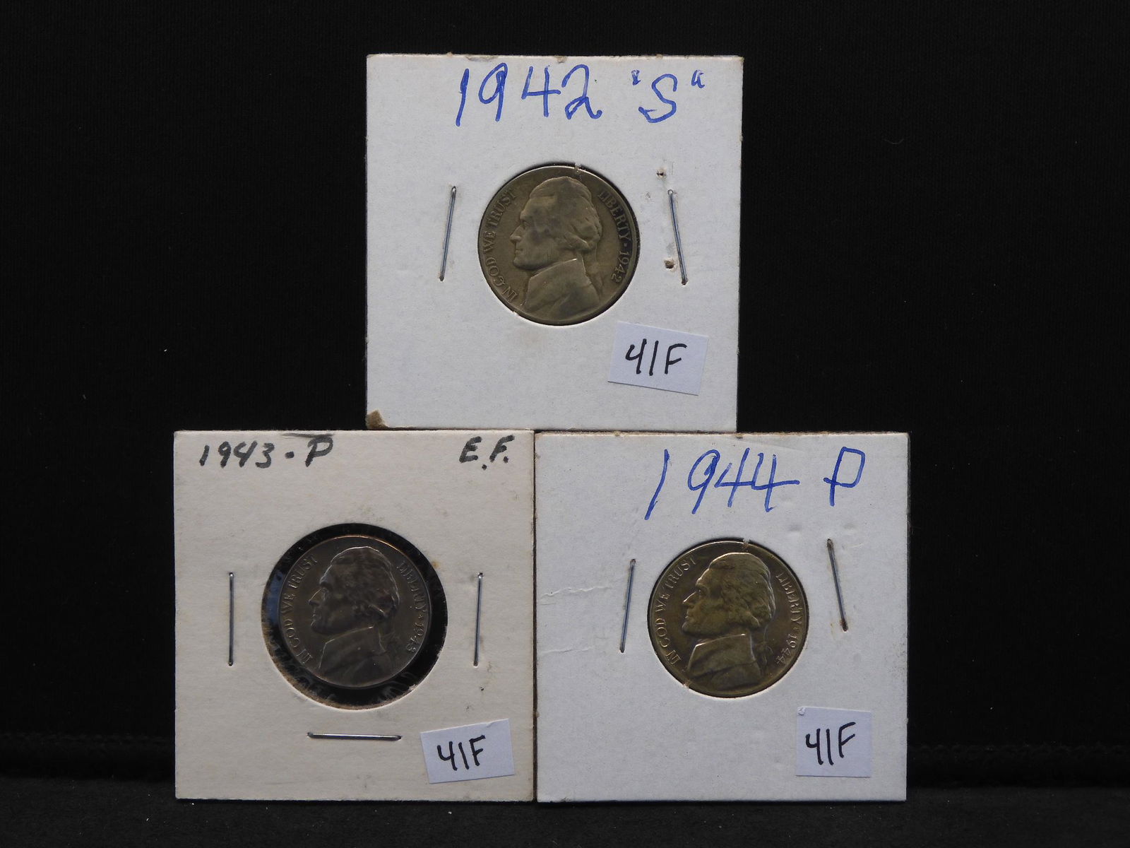 1942-S, 1943-P & 1944-P Jefferson Nickels: 1942-S, 1943-P & 1944-P Jefferson Nickels