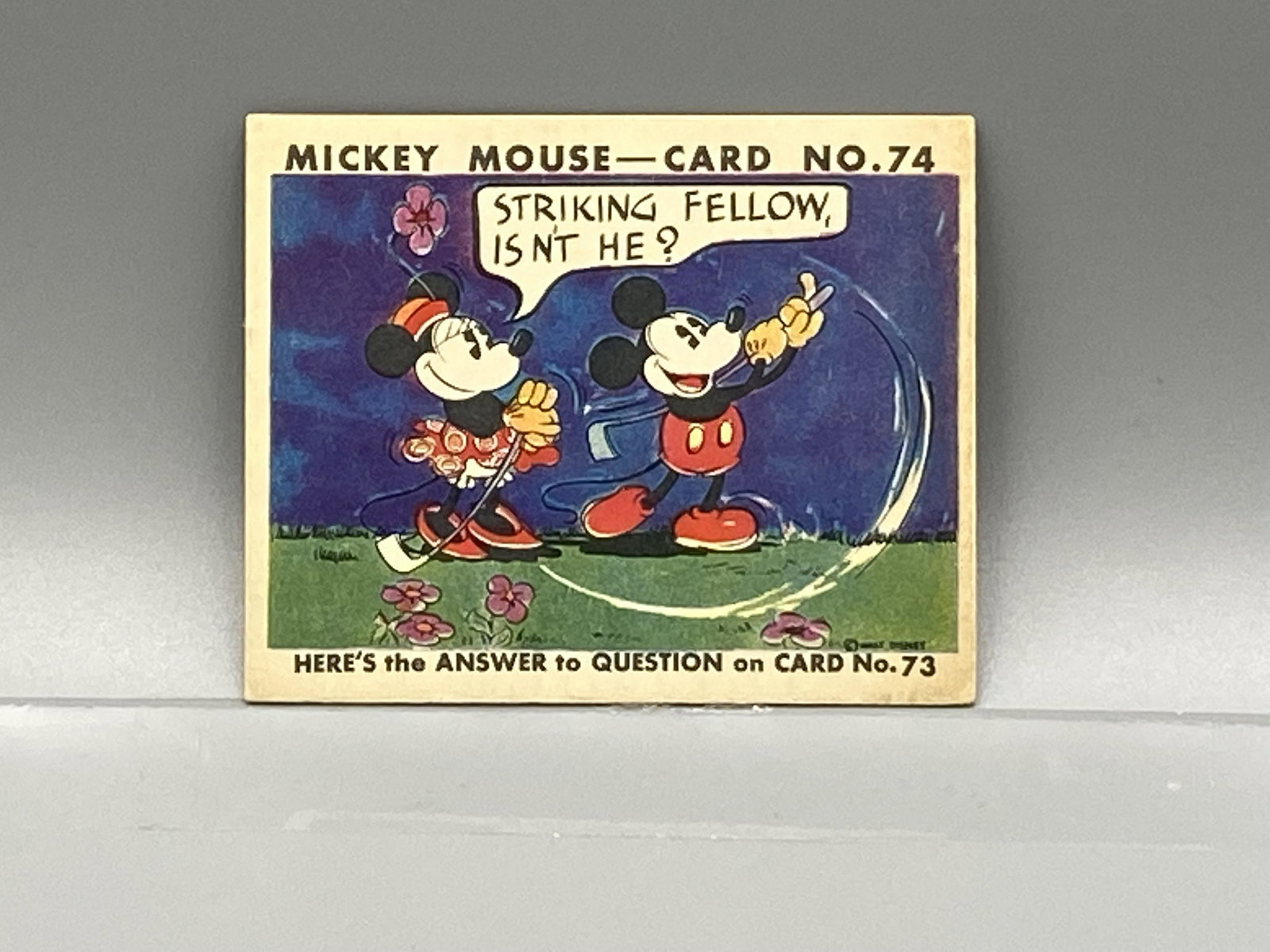 1935 Gum R89 Mickey Mouse #74 (1 of 2)