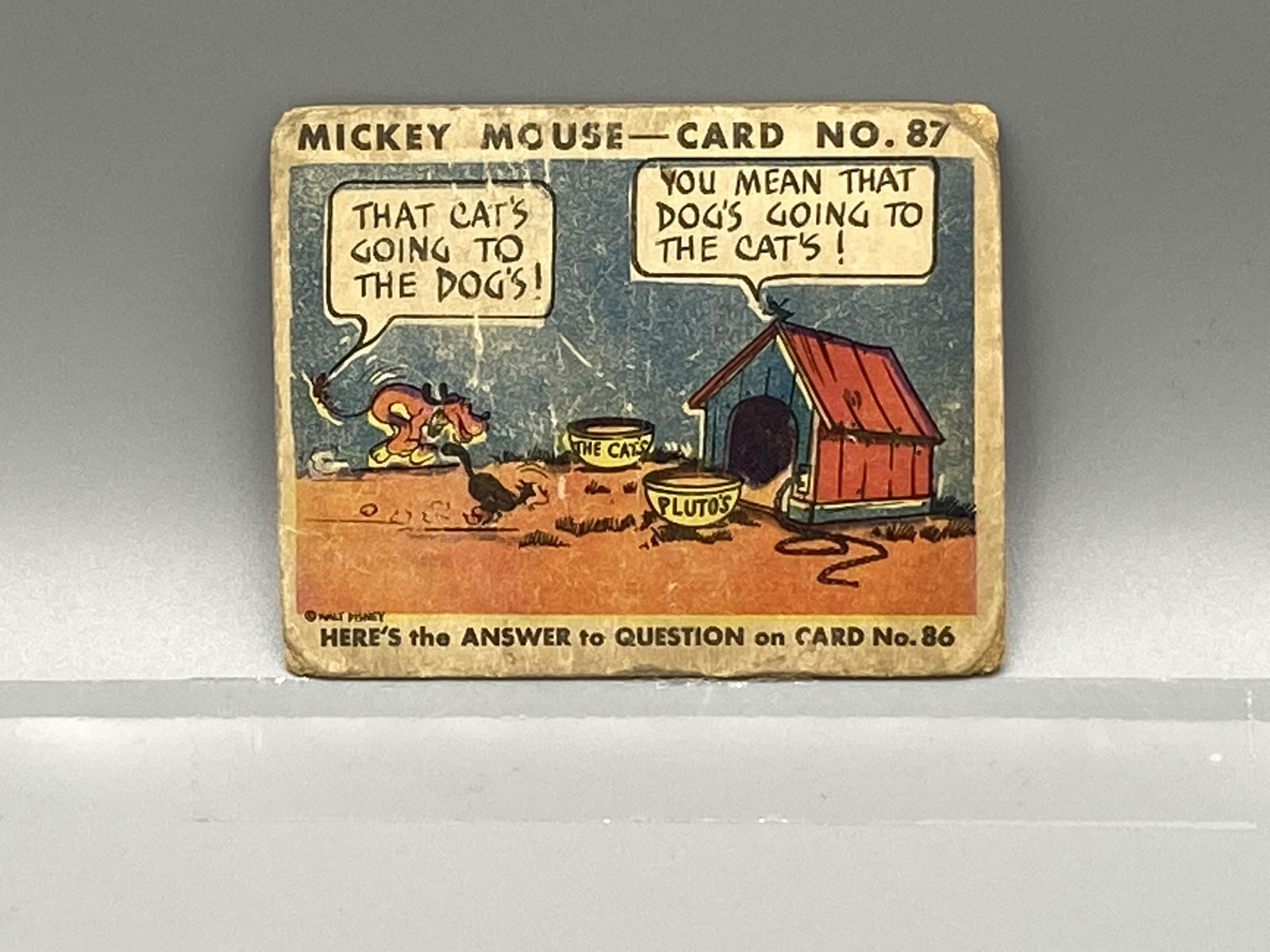 1935 Gum R89 Mickey Mouse #87 (1 of 3)