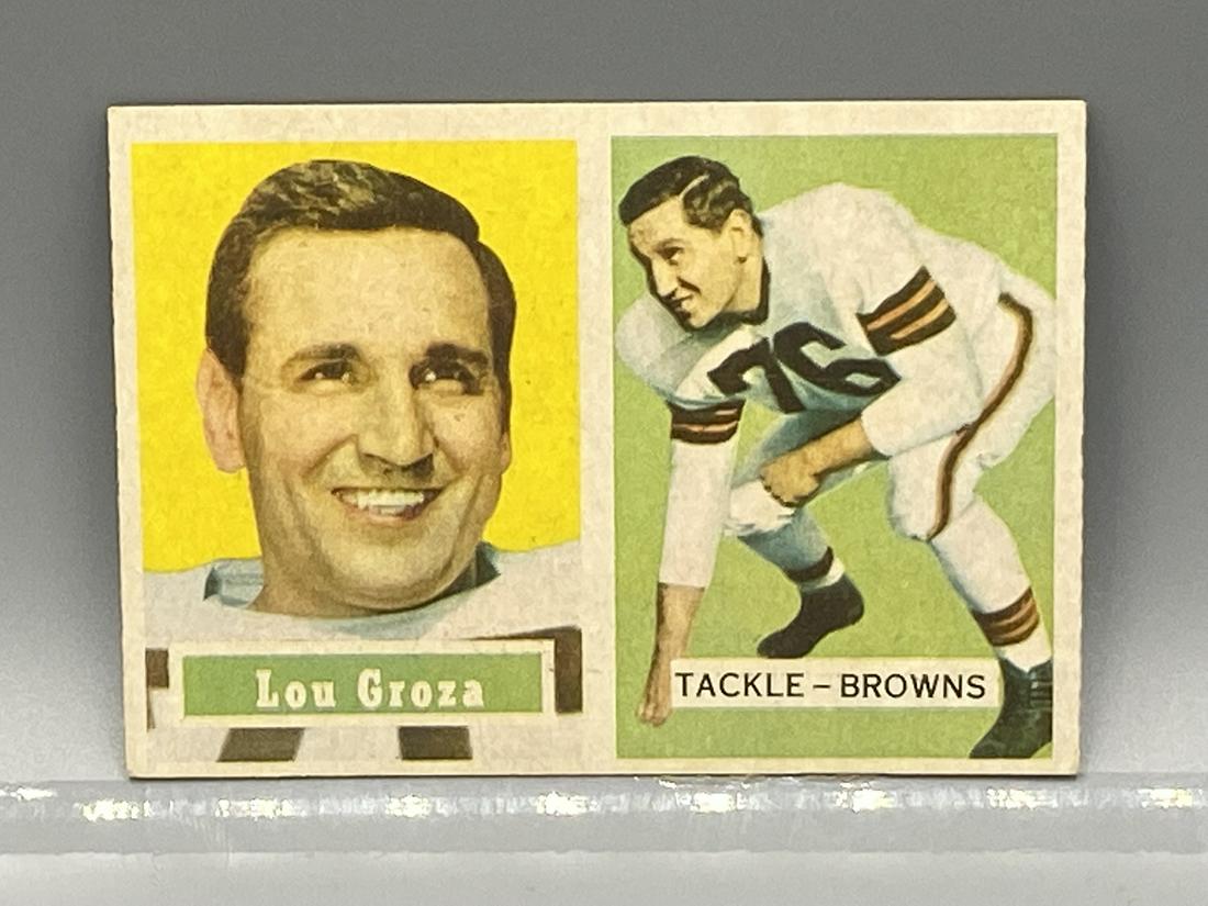 1957 Topps Lou Groza #28 HOF (1 of 2)
