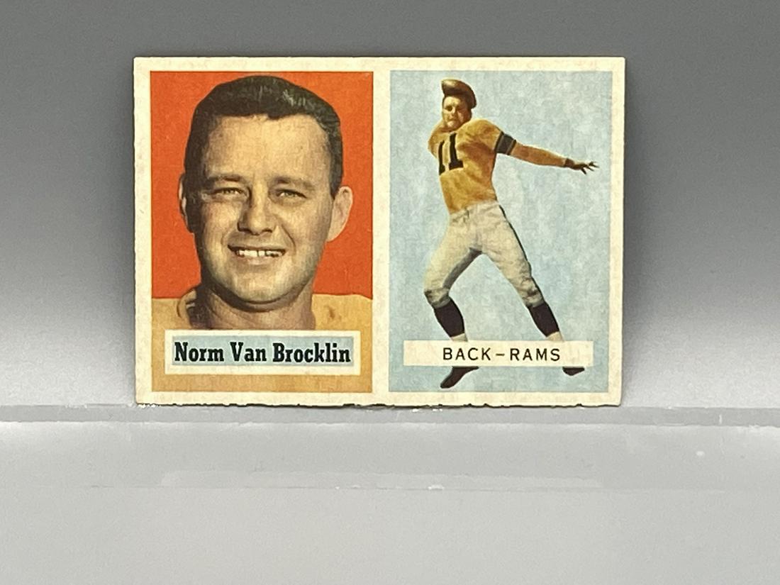 1957 Topps Norm Van Brocklin #22 HOF (1 of 2)