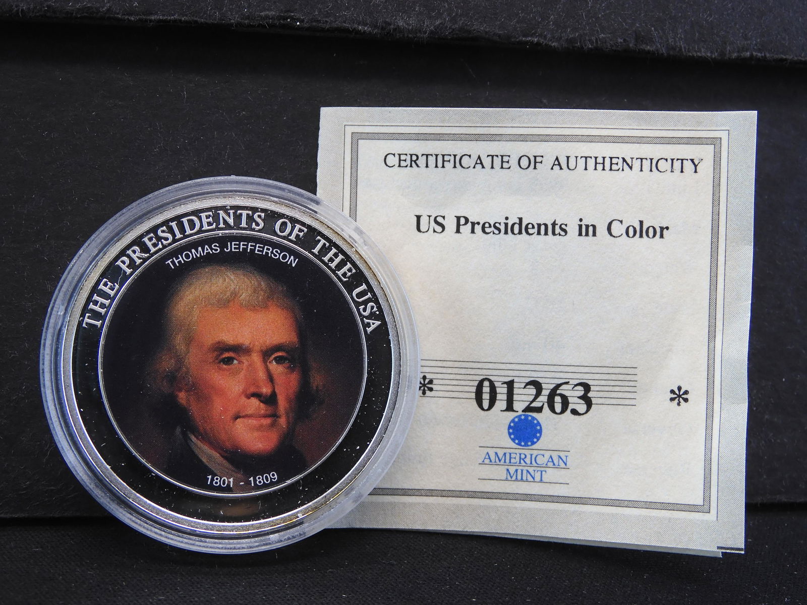 You Are Bidding on This: Thomas Jefferson Commemorative Coin