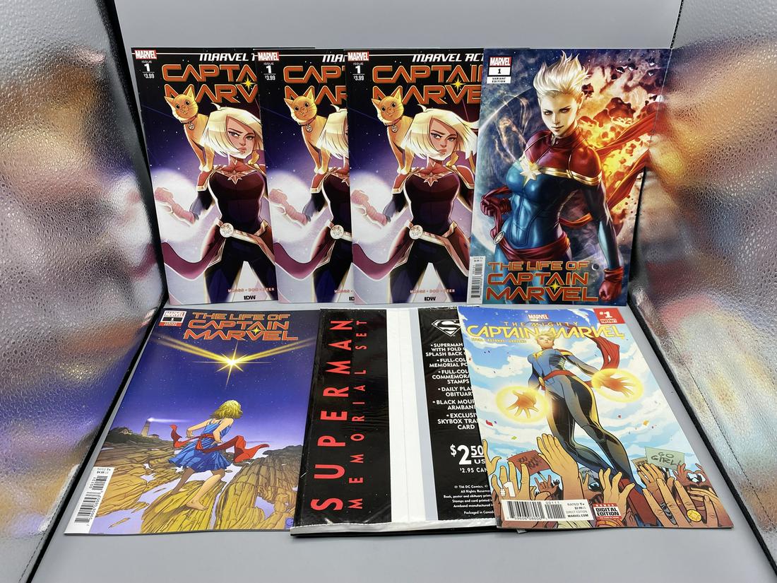 Lot of 7 Comics - Superman #75 Black Bag Memorial Set - (1 of 1)