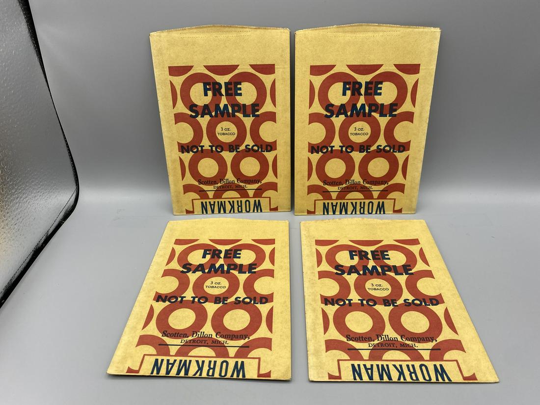 Vintage Workman Tobacco Unused Free Sample Pouch Lot of (1 of 2)