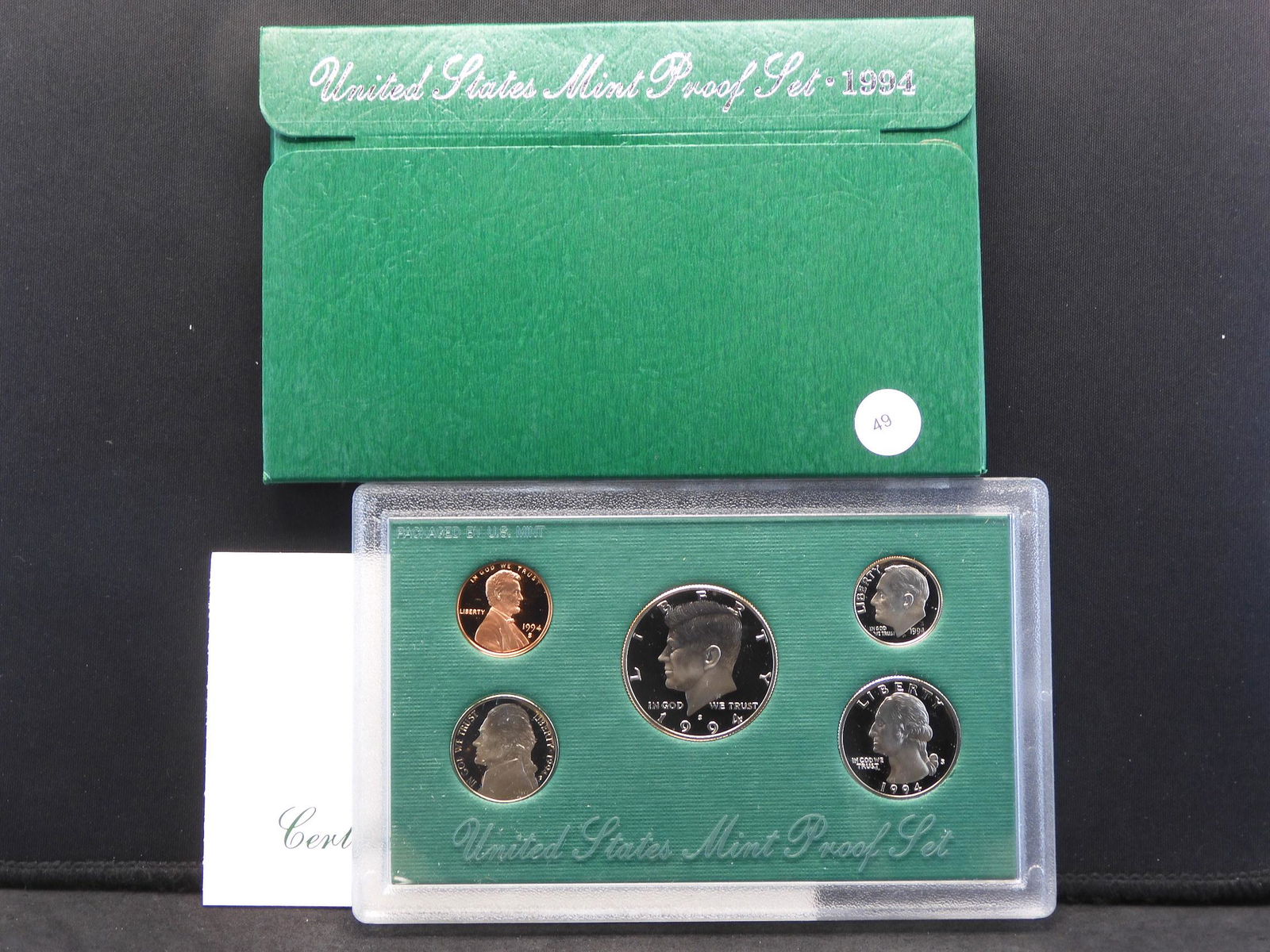 (5) Coin 1994-S Clad Proof Set in original box.    GEM (1 of 4)