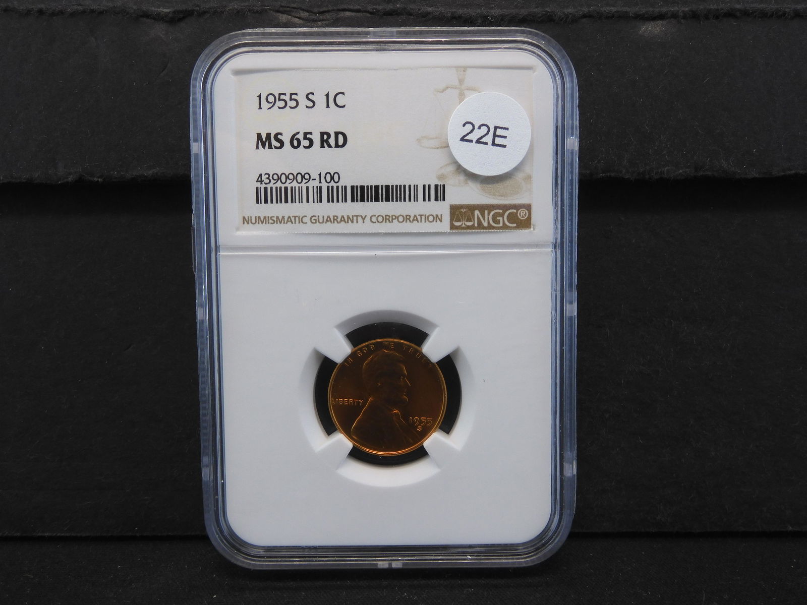 1955-S Lincoln 1c.  NGC MS65RD (1 of 4)