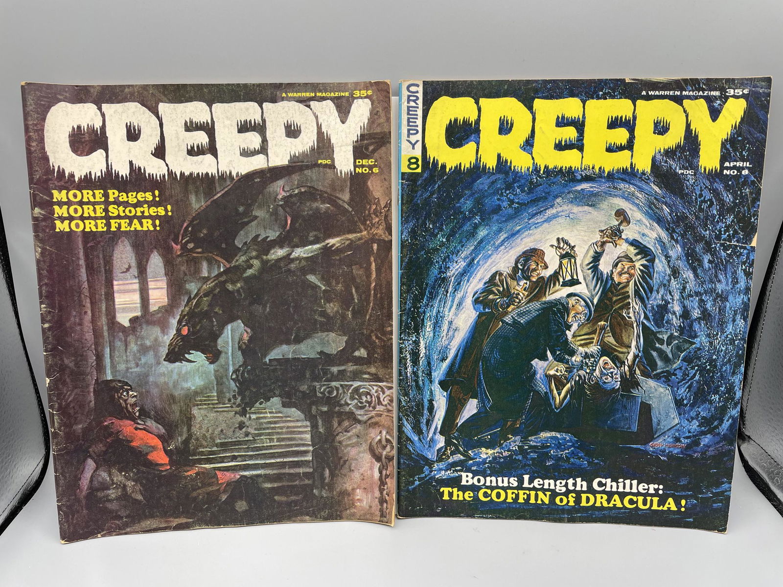 Creepy #6 & 8 (Warren Magazines) - Frazetta cover on #6 (1 of 4)