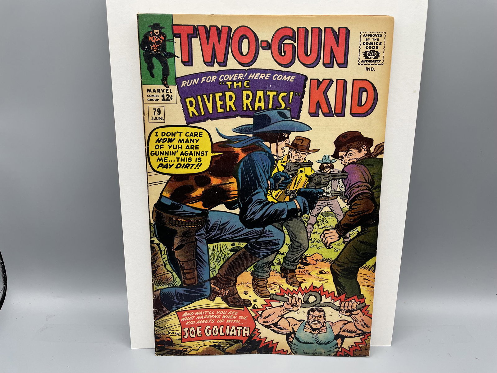 Two Gun Kid #79 - Ink Marks/Tracing on some interior: Two Gun Kid #79 - Ink Marks/Tracing on some interior pages