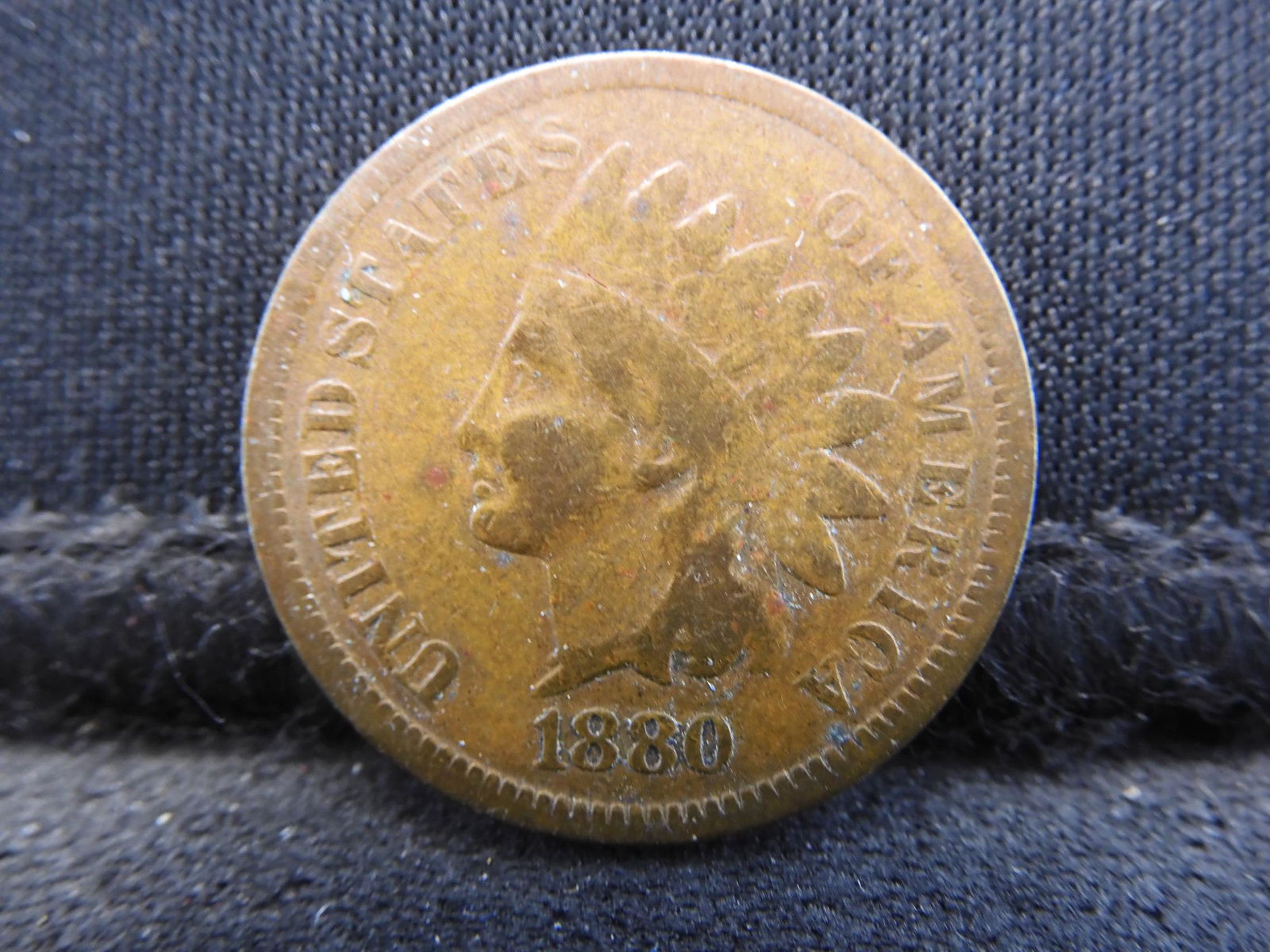 1880 Indian Head Cent - Tough Date! (1 of 2)