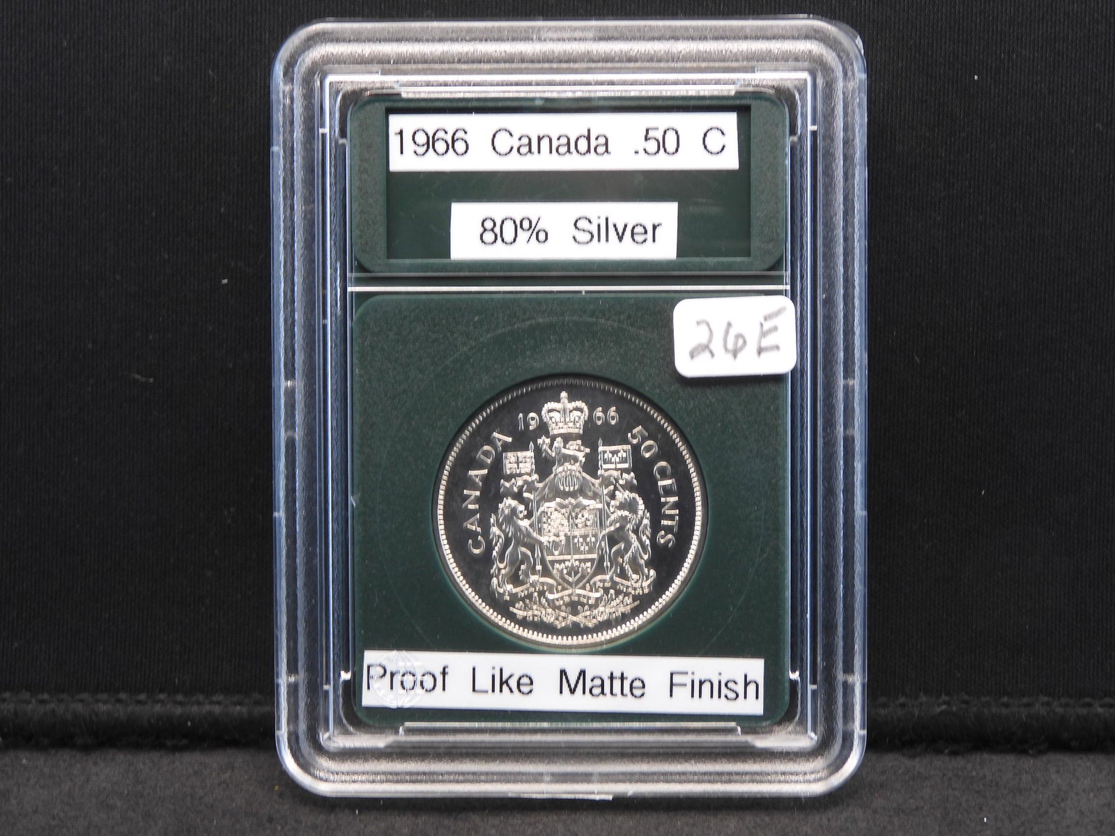 1966 Canada Half Dollar, 80% Silver, It has a Proof (1 of 4)