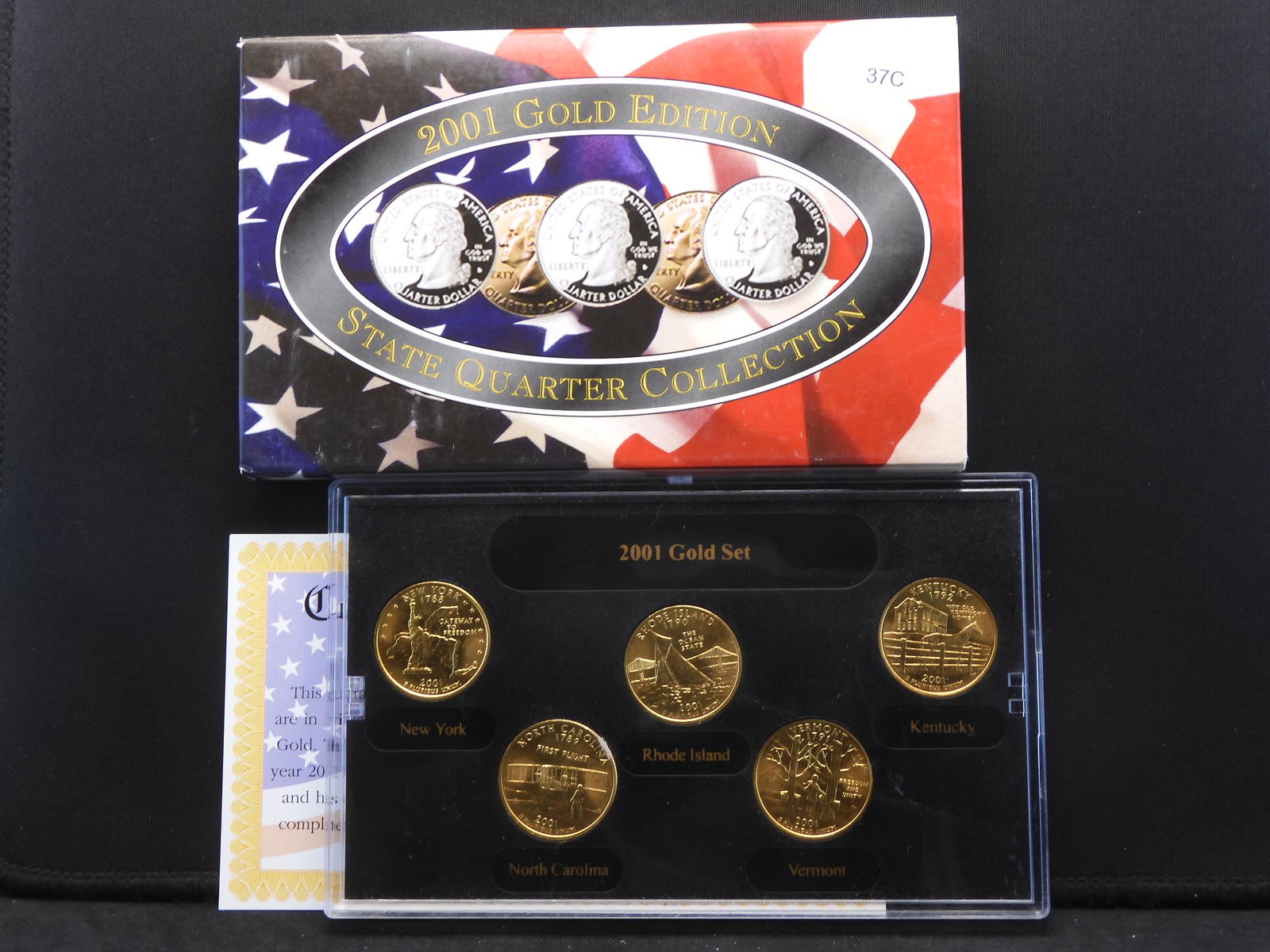 2001-D Gold Edition State Quarters 24kt Plated (1 of 4)