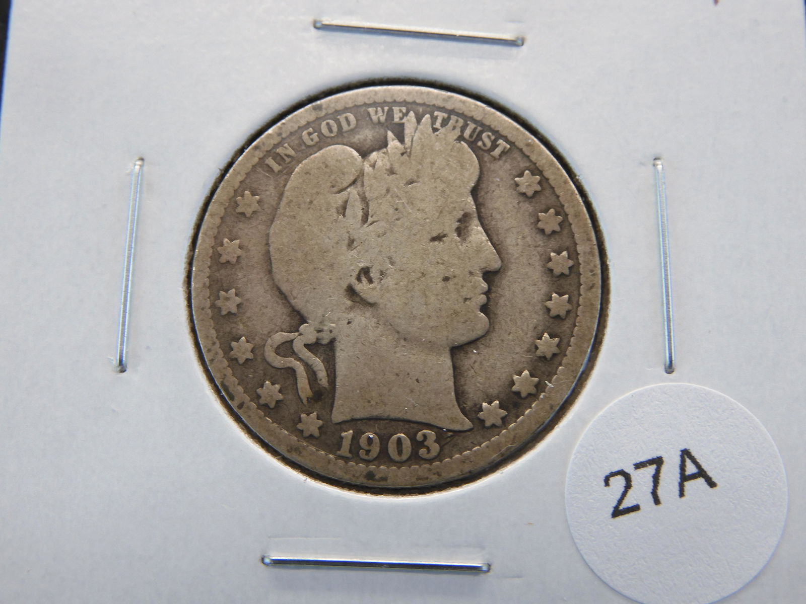 1903-S Barber 25c.  Scarce. (1 of 3)