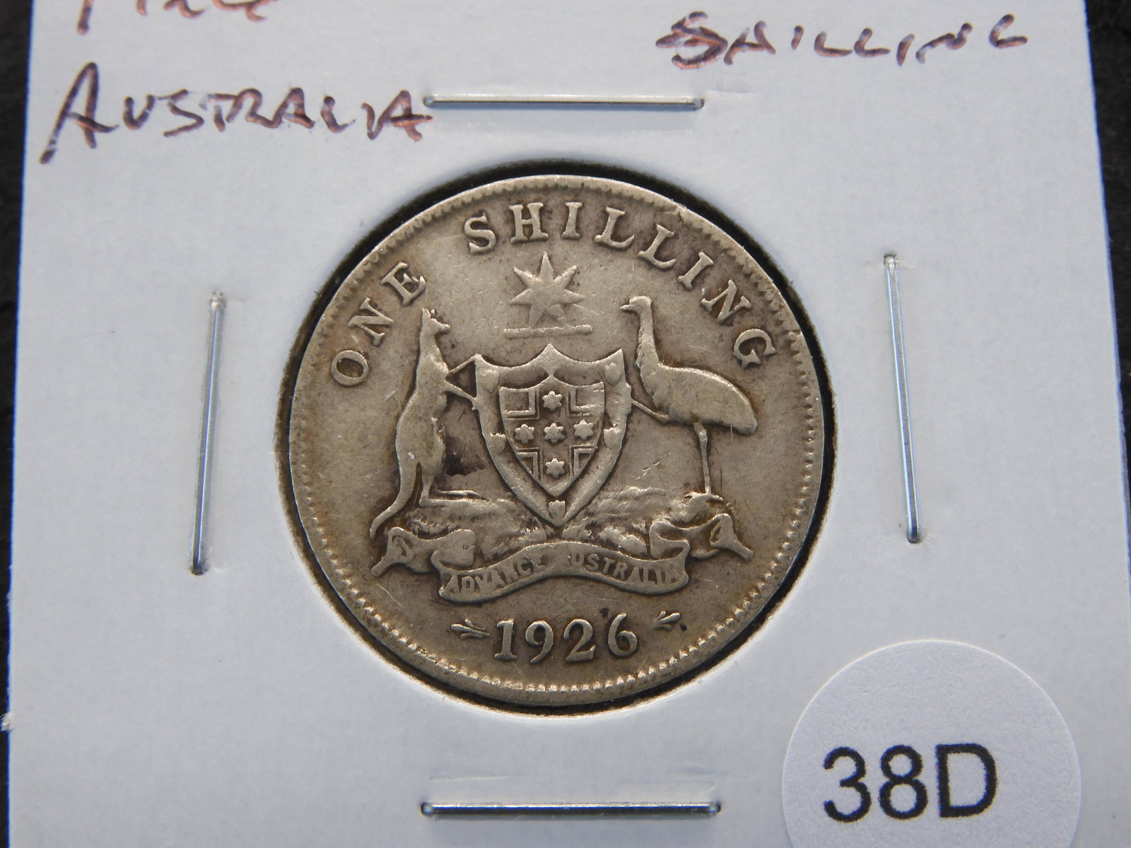 1926 Australia Silver Shilling. (1 of 3)