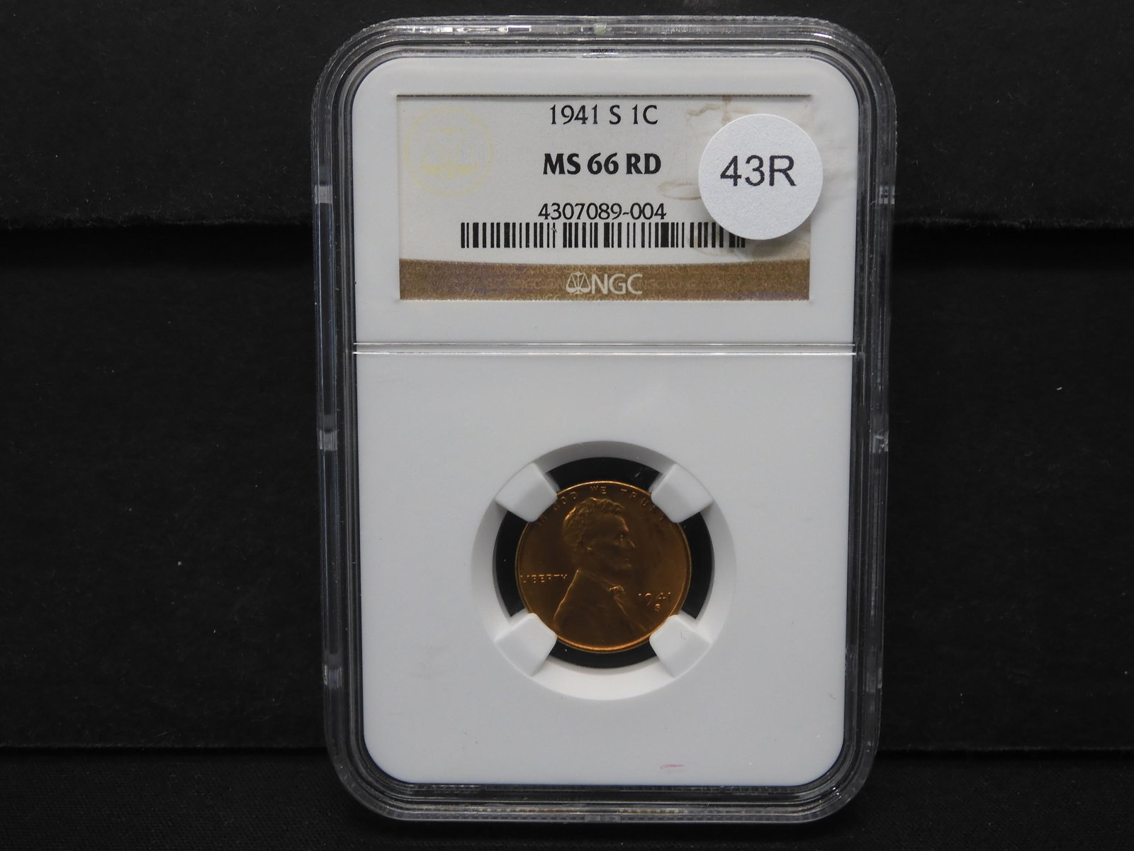1941-S Lincoln Wheat Cent NGC  MS 66 RD (1 of 4)