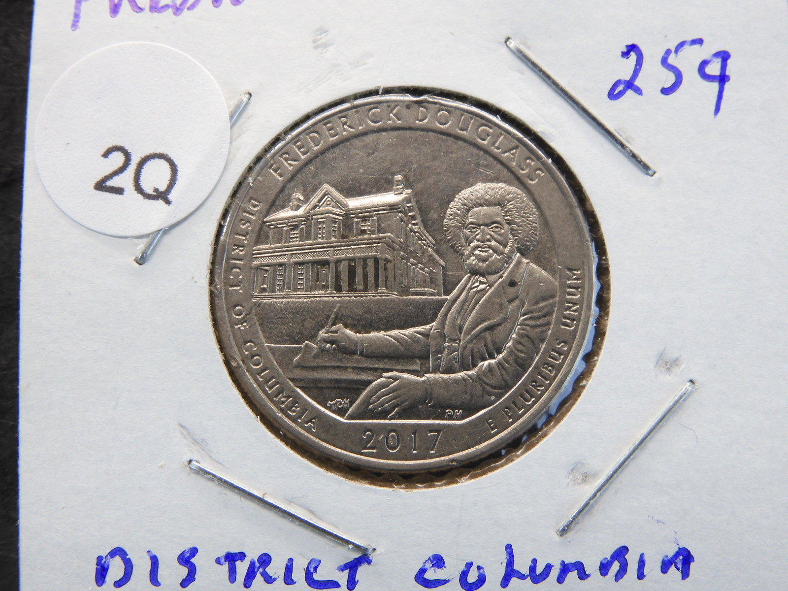 2017-D Dist. Of Columbia Frederick Douglass Washington: 2017-D Dist. Of Columbia Frederick Douglass Washington Quarter